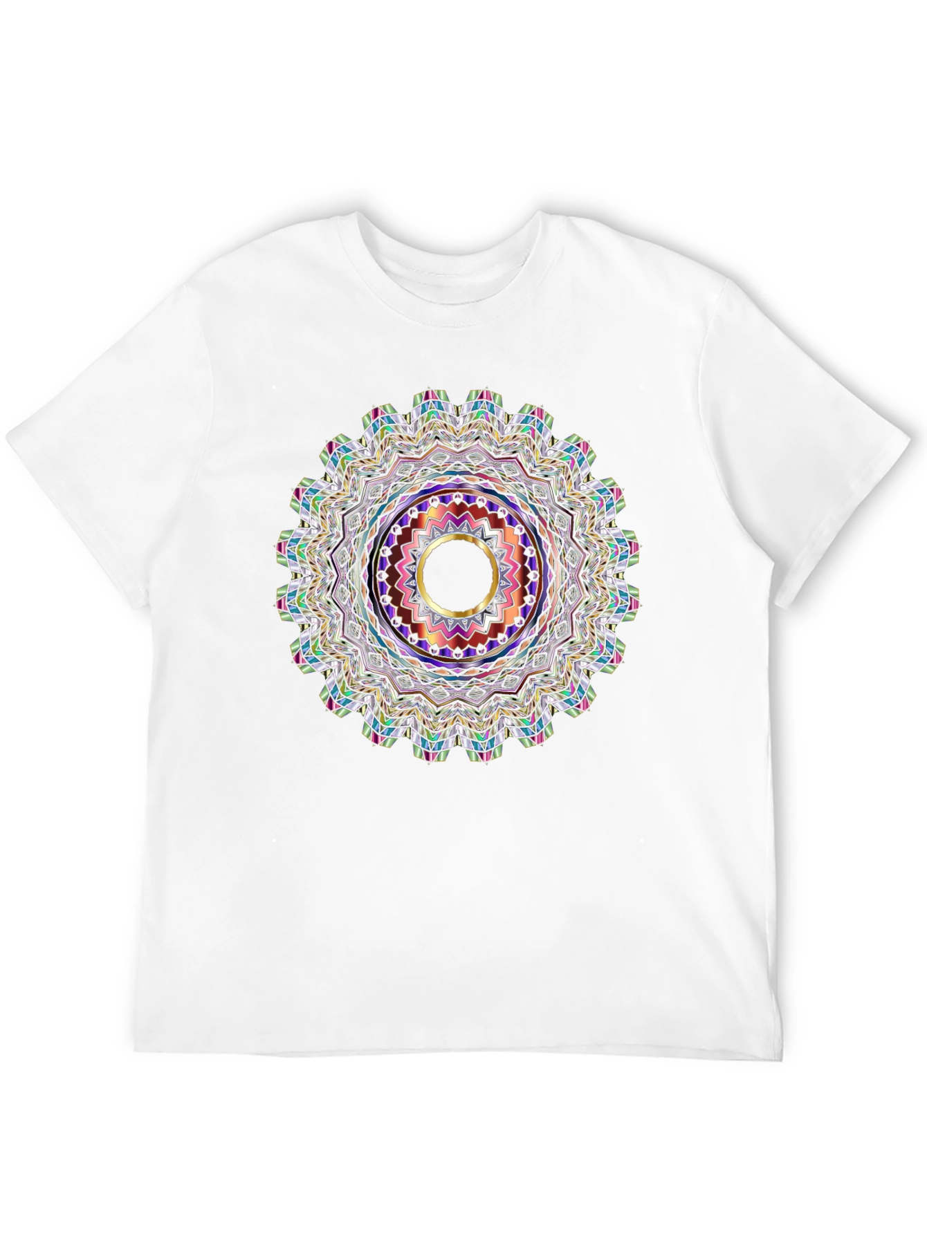 Black Tee with Mandala Graphic