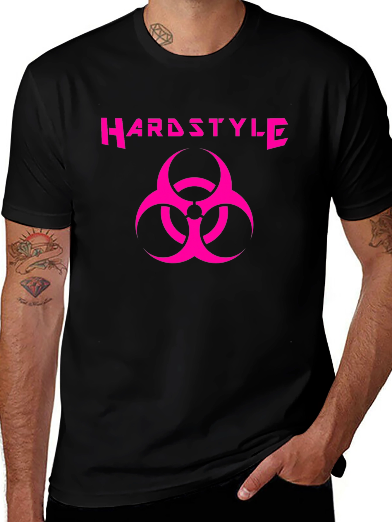Hardstyle Biohazard Graphic Tee - Black