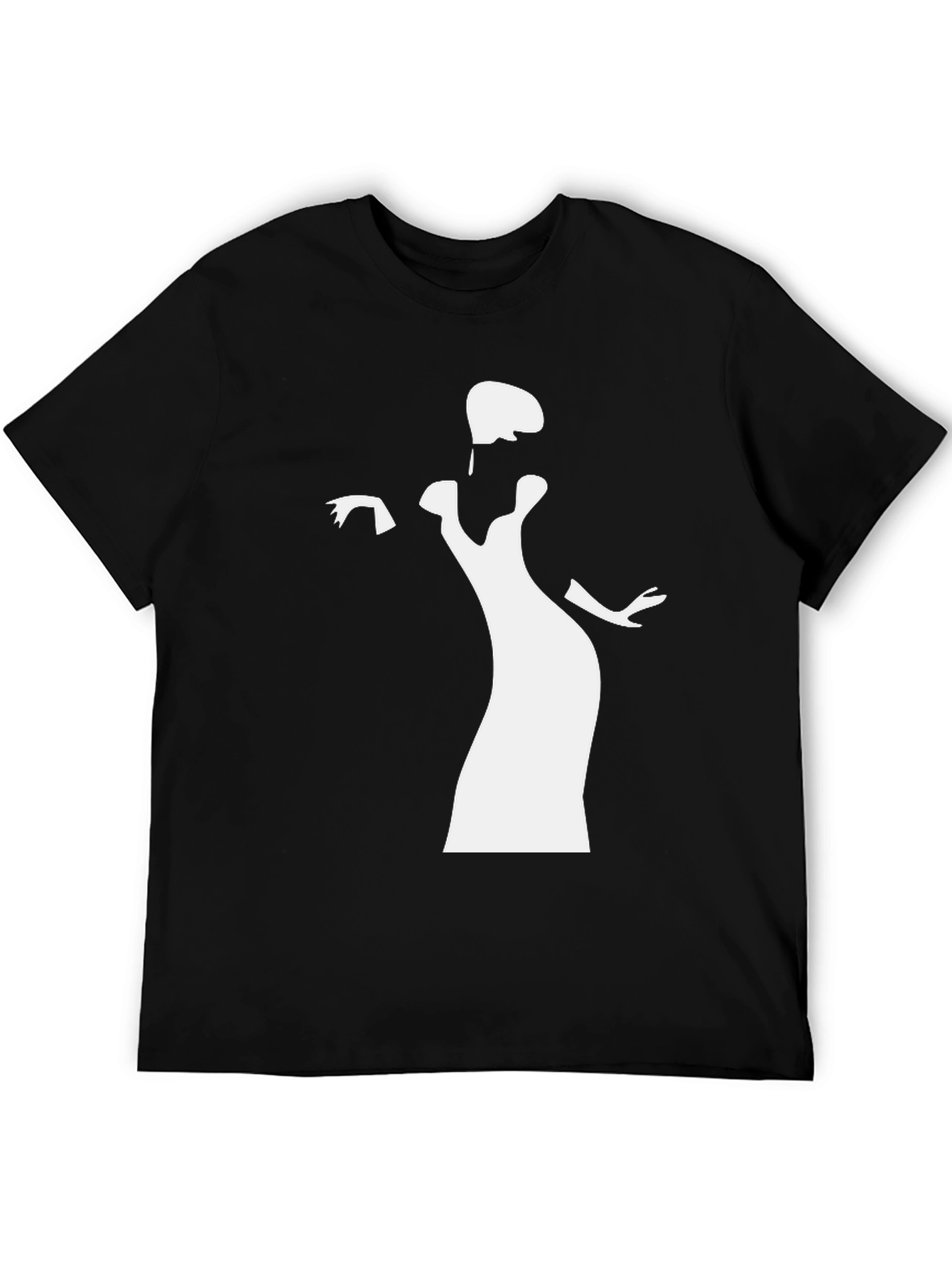 Elegant Silhouette Black T-Shirt