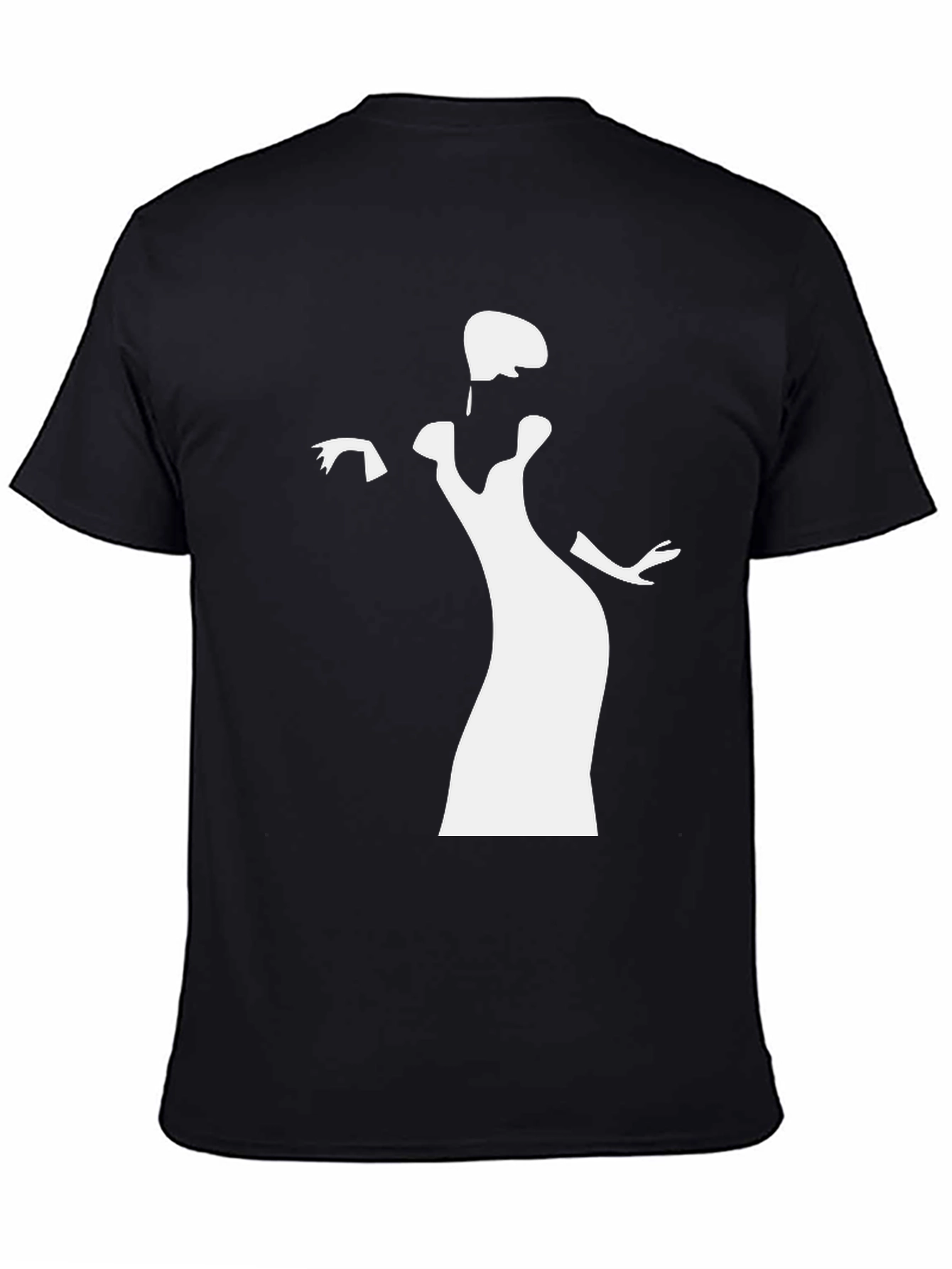 Elegant Silhouette Black T-Shirt