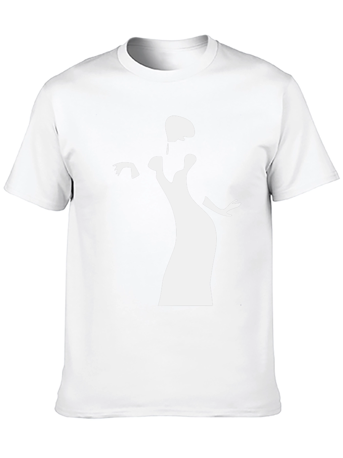 Elegant Silhouette Black T-Shirt