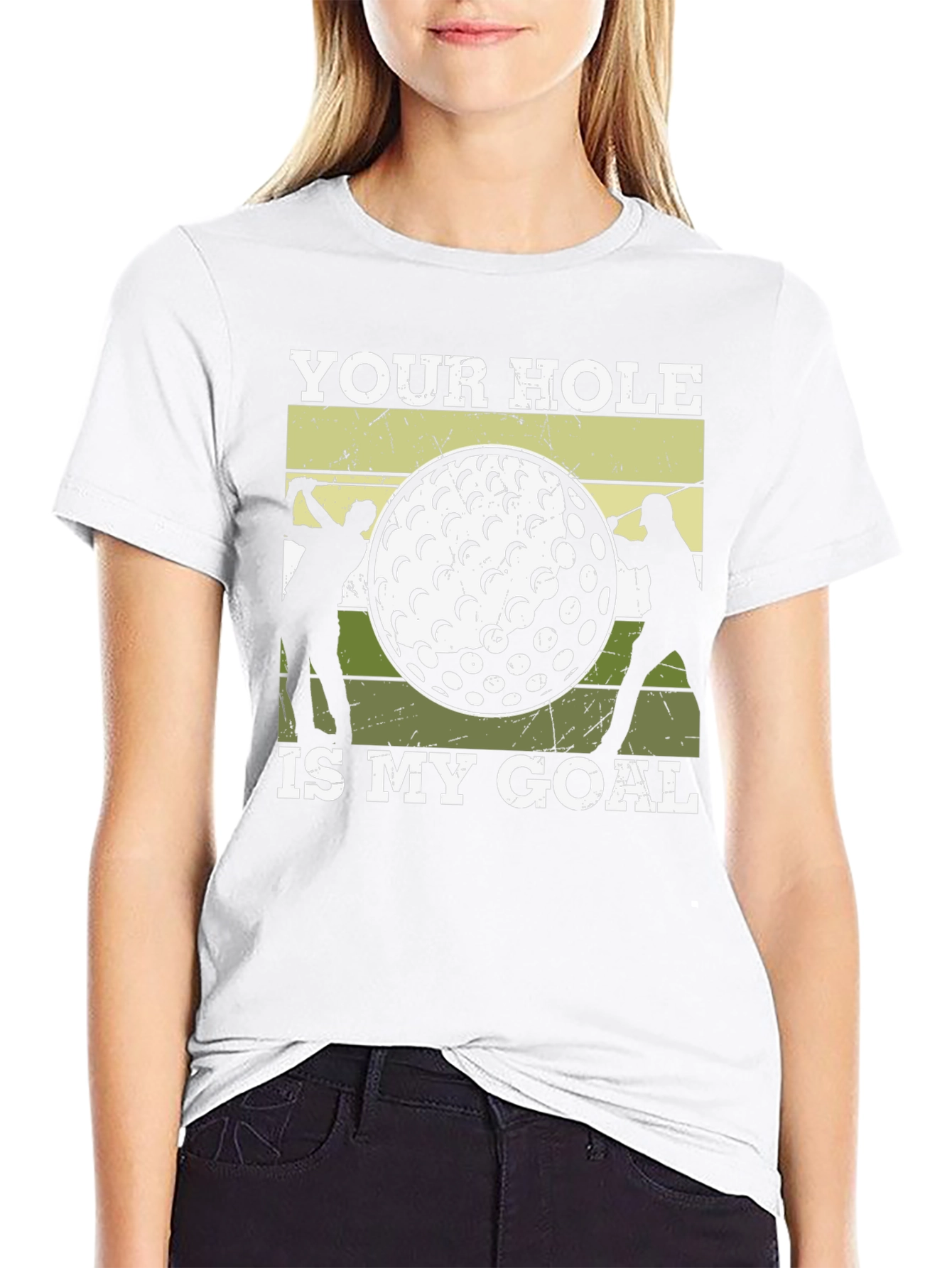Golf Humor T-Shirt: Your Hole Is My Goal