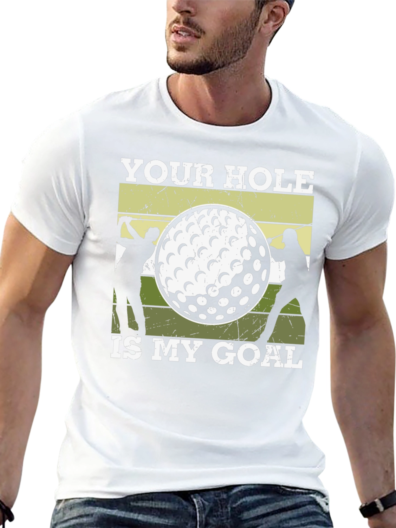 Golf Humor T-Shirt: Your Hole Is My Goal