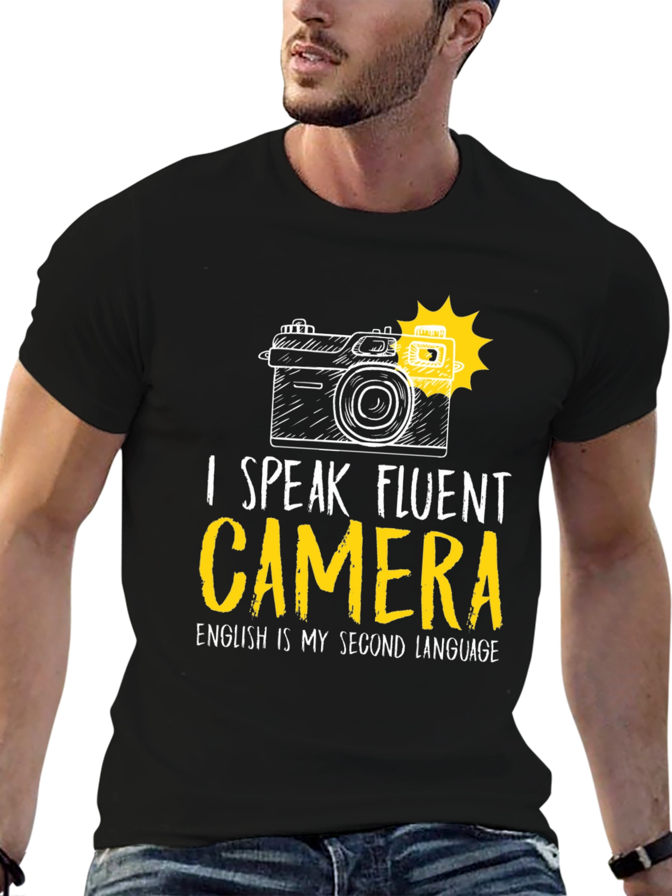 I Speak Fluent Camera Graphic T-Shirt