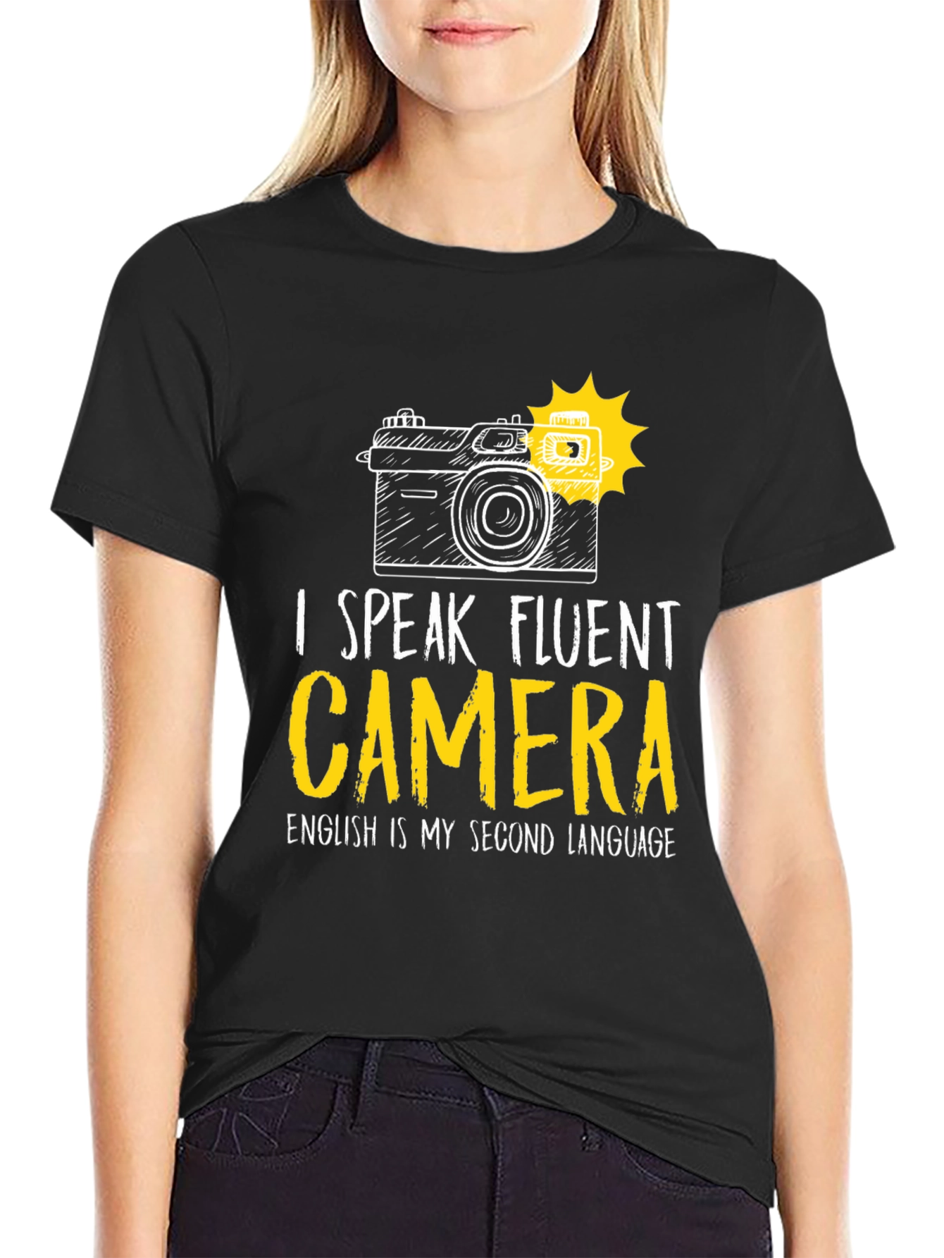 I Speak Fluent Camera Graphic T-Shirt