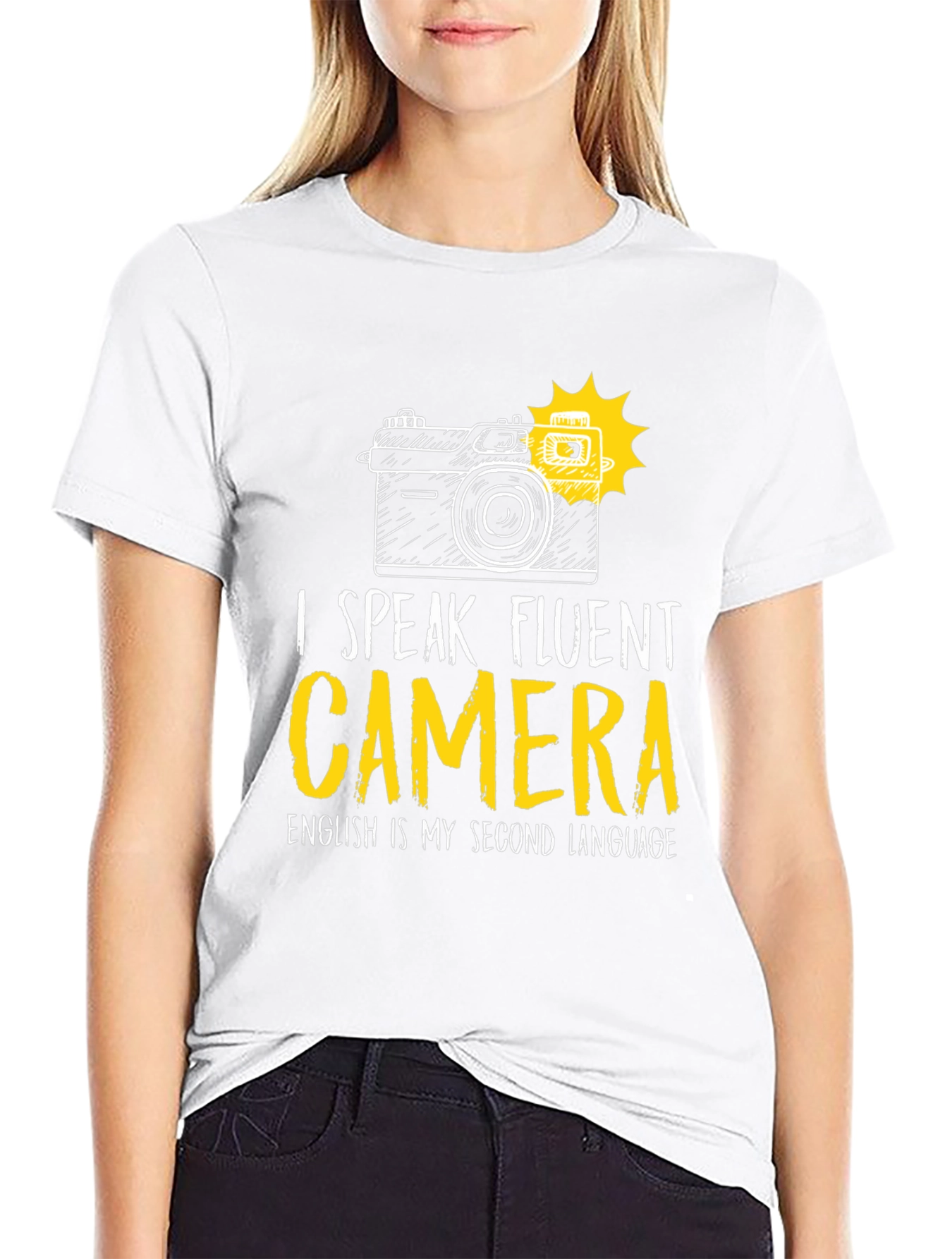 I Speak Fluent Camera Graphic T-Shirt