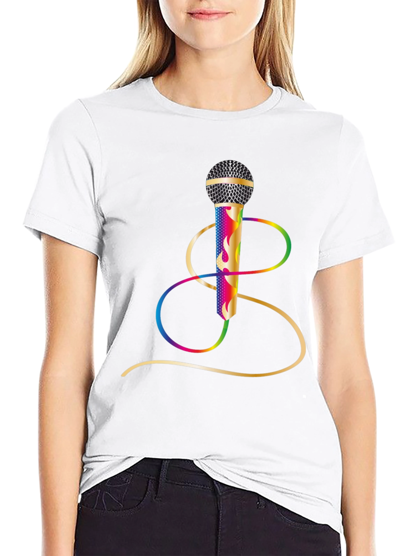 Retro Microphone Graphic Tee