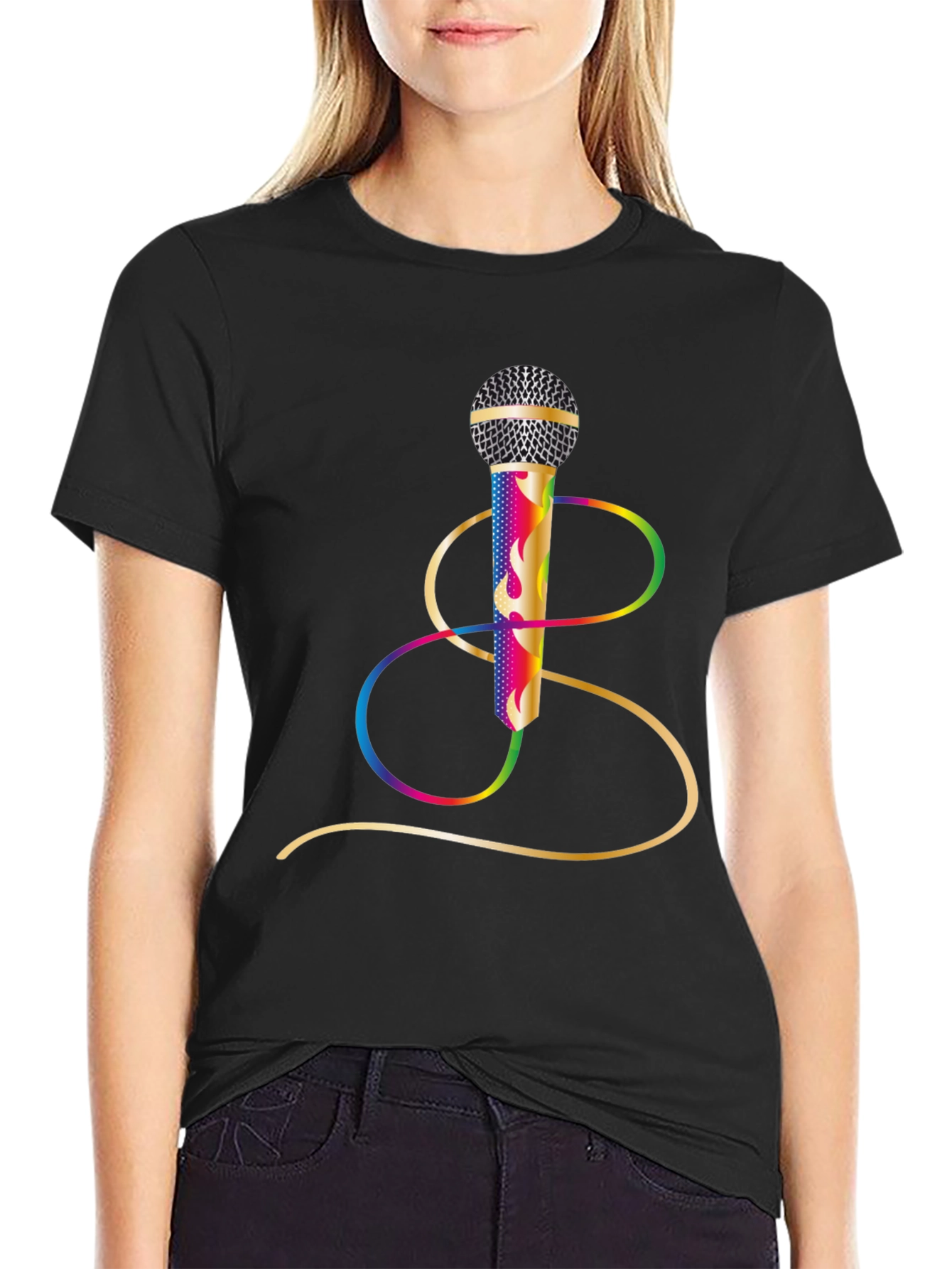 Retro Microphone Graphic Tee