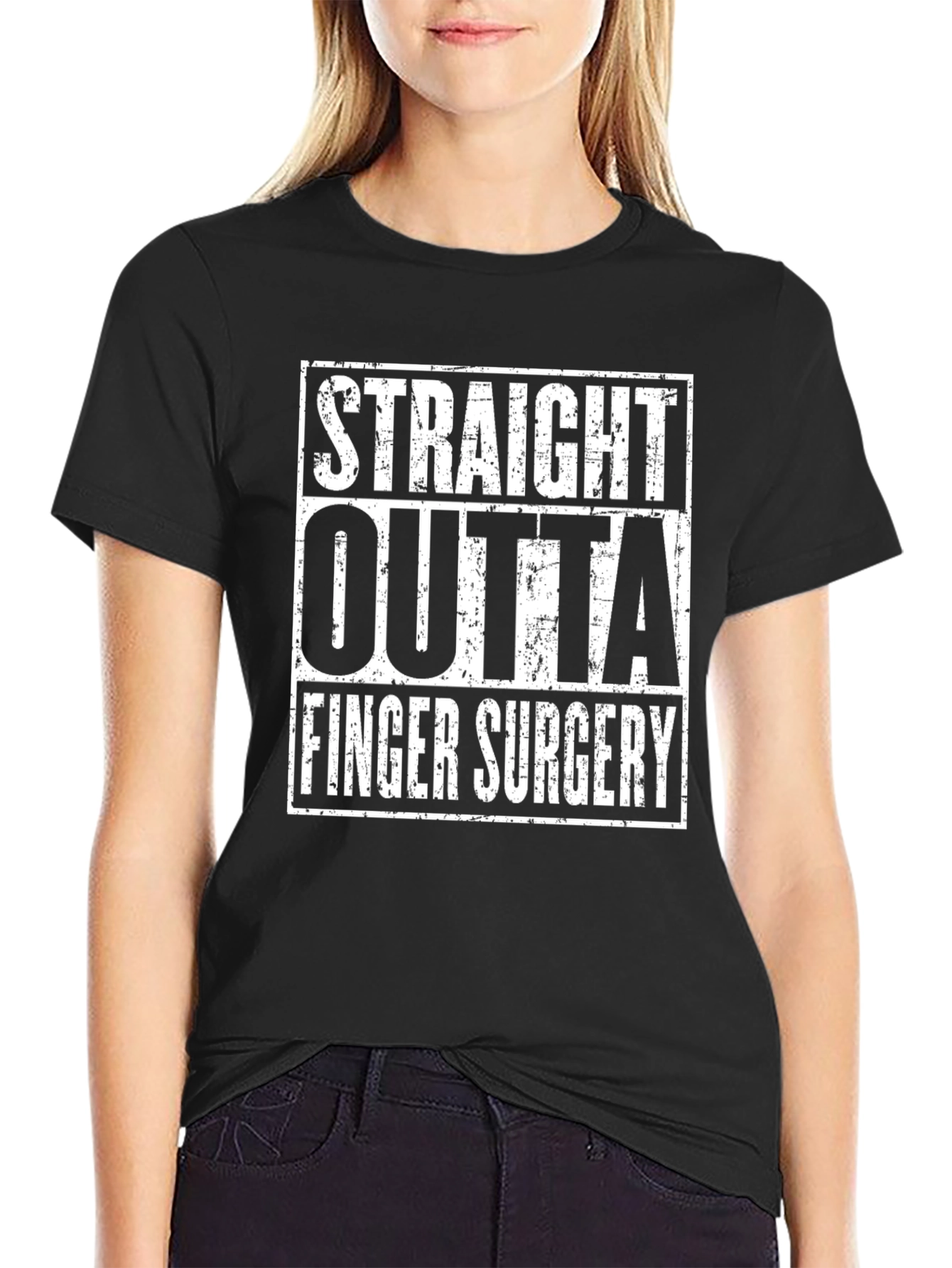 Straight Outta Finger Surgery Graphic Tee