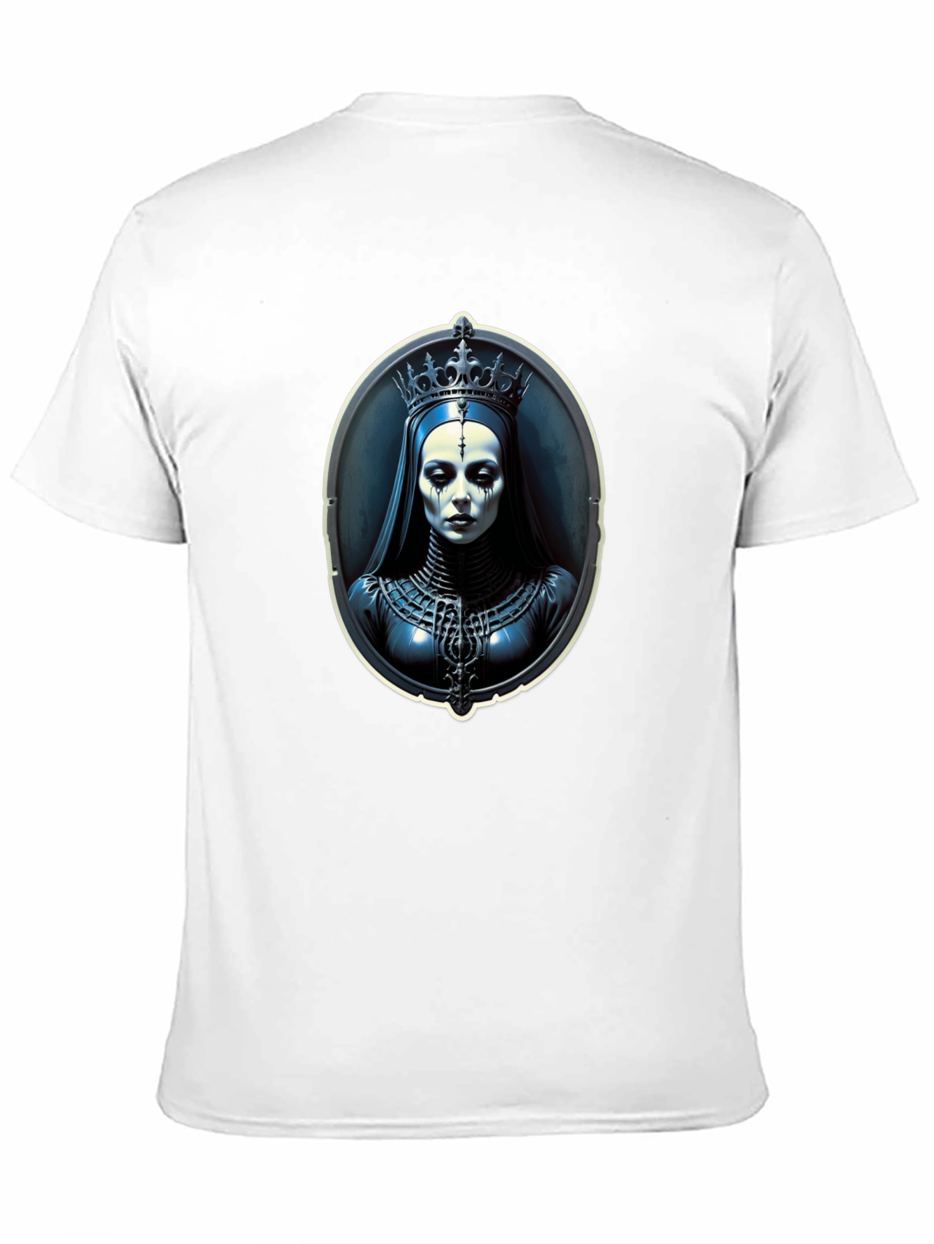 Gothic Queen Portrait Black T-Shirt