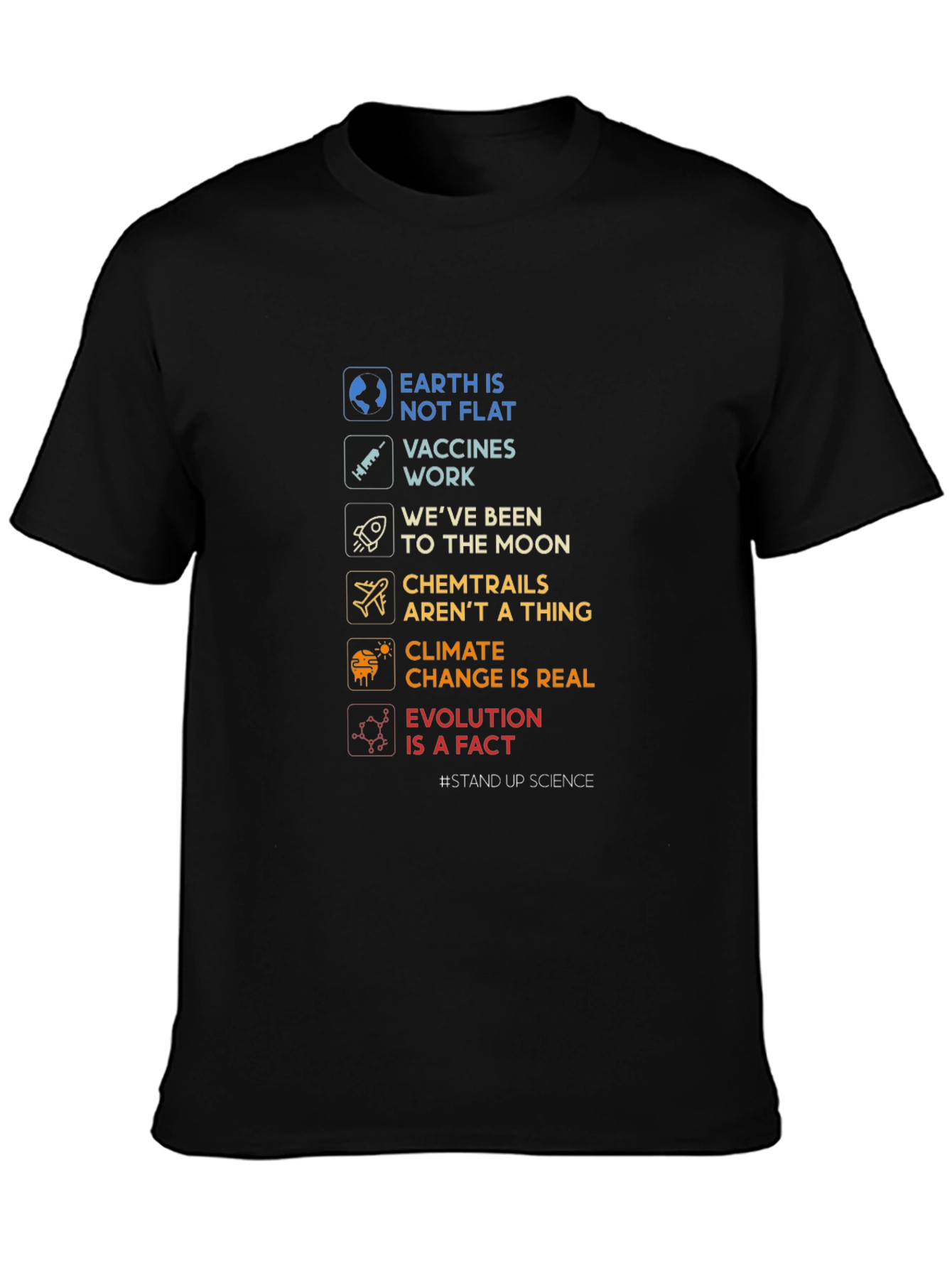 Science Facts Graphic Tee - Stand Up Science