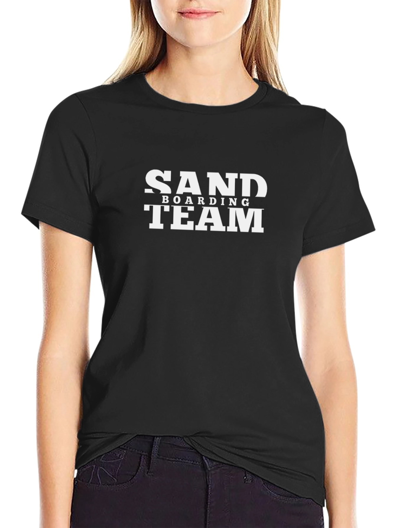 Sand Boarding Team Black T-Shirt