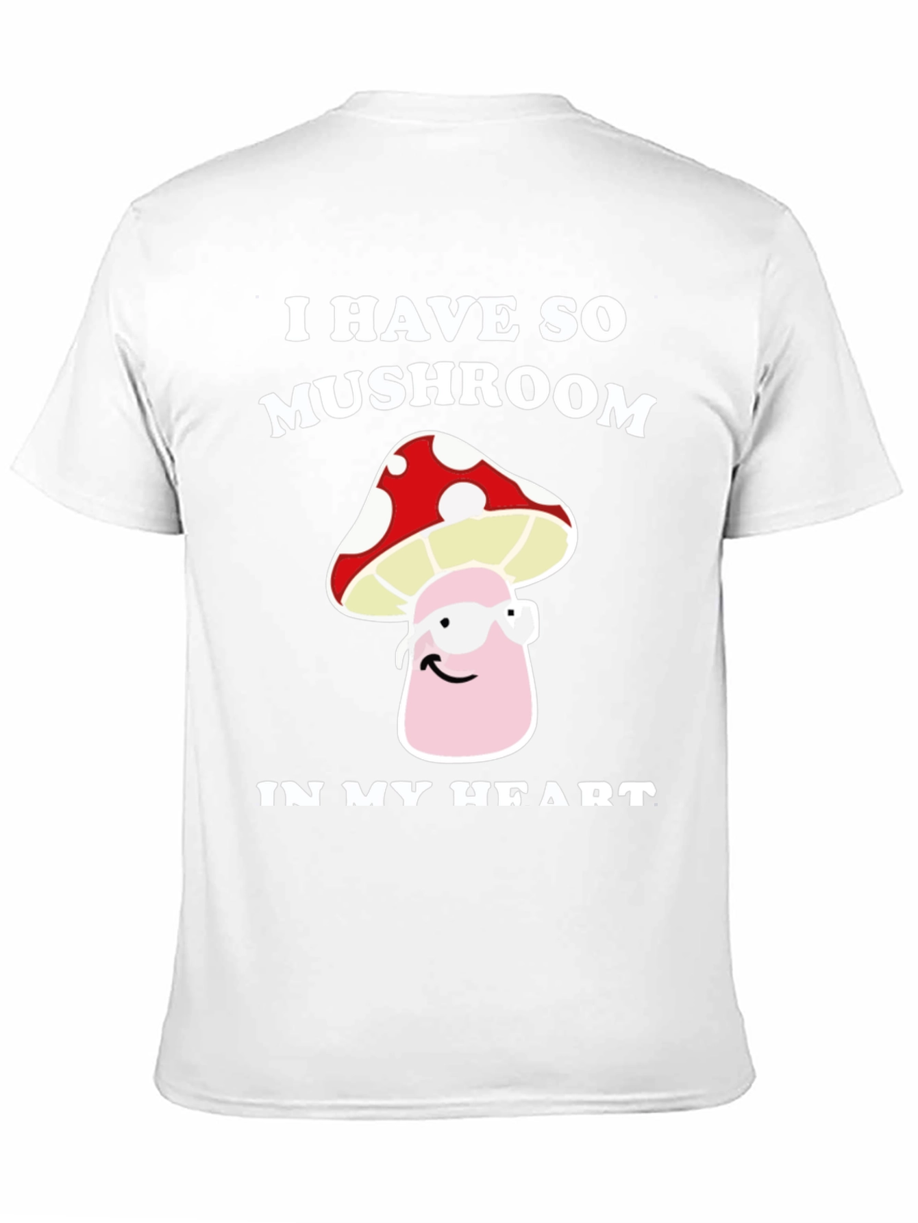 Mushroom Heart T-Shirt - Funny Graphic Tee