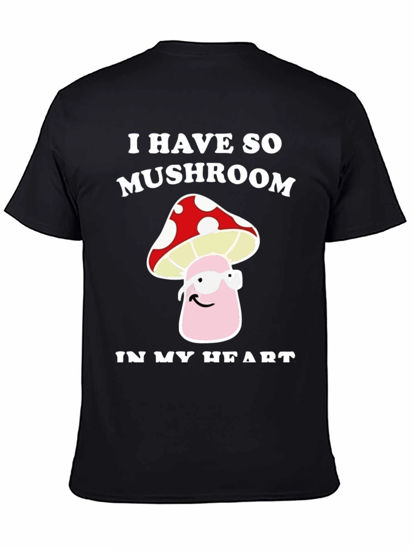 Mushroom Heart T-Shirt - Funny Graphic Tee