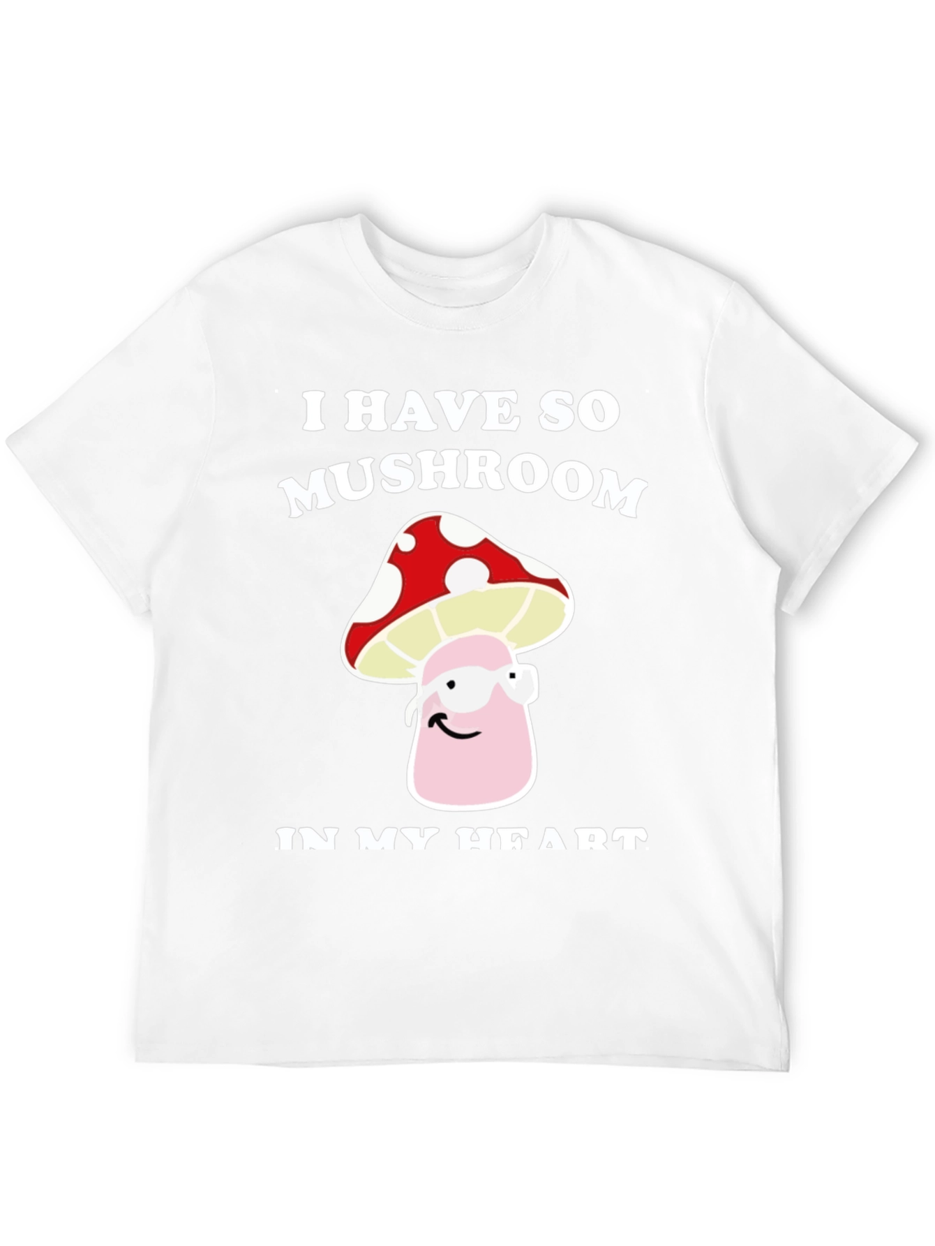 Mushroom Heart T-Shirt - Funny Graphic Tee