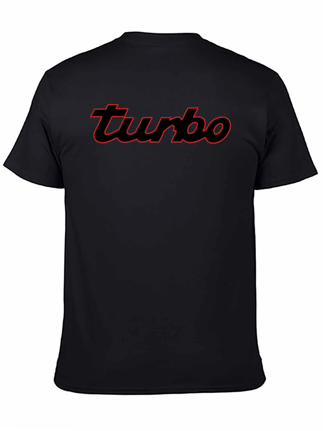 Turbo Graphic Tee - Black Cotton Short Sleeve