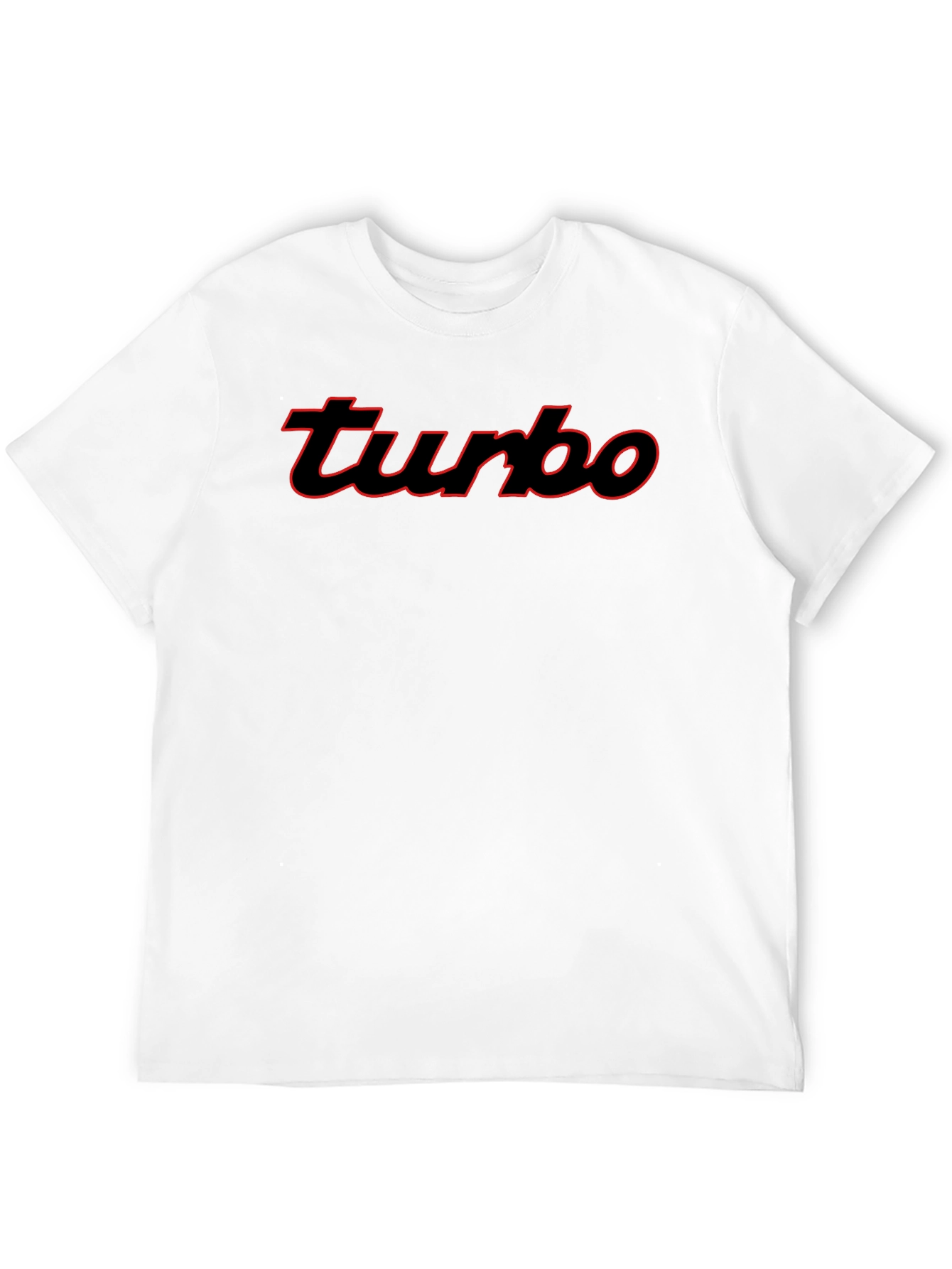 Turbo Graphic Tee - Black Cotton Short Sleeve