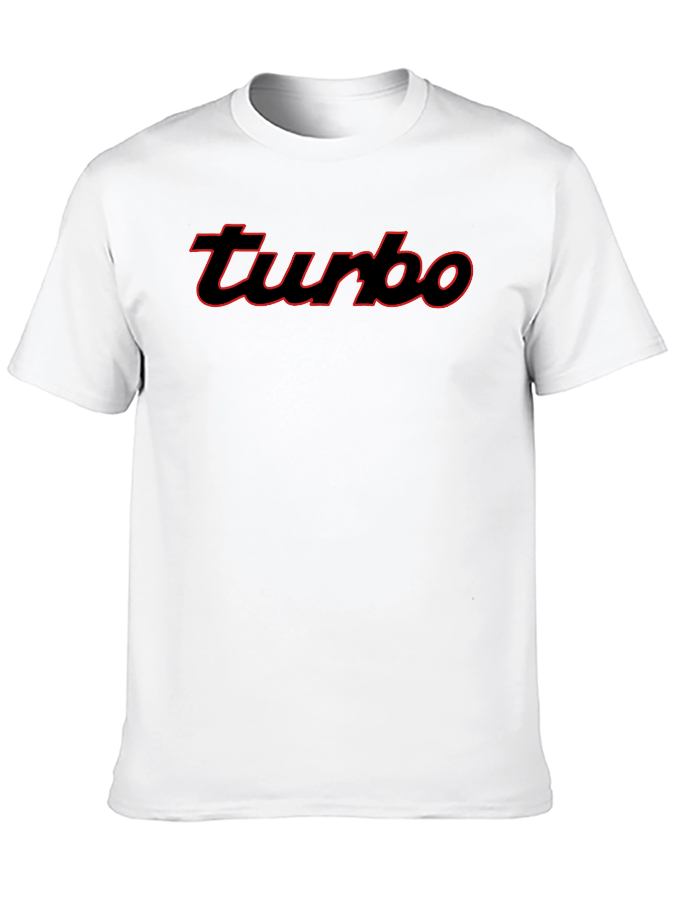 Turbo Graphic Tee - Black Cotton Short Sleeve
