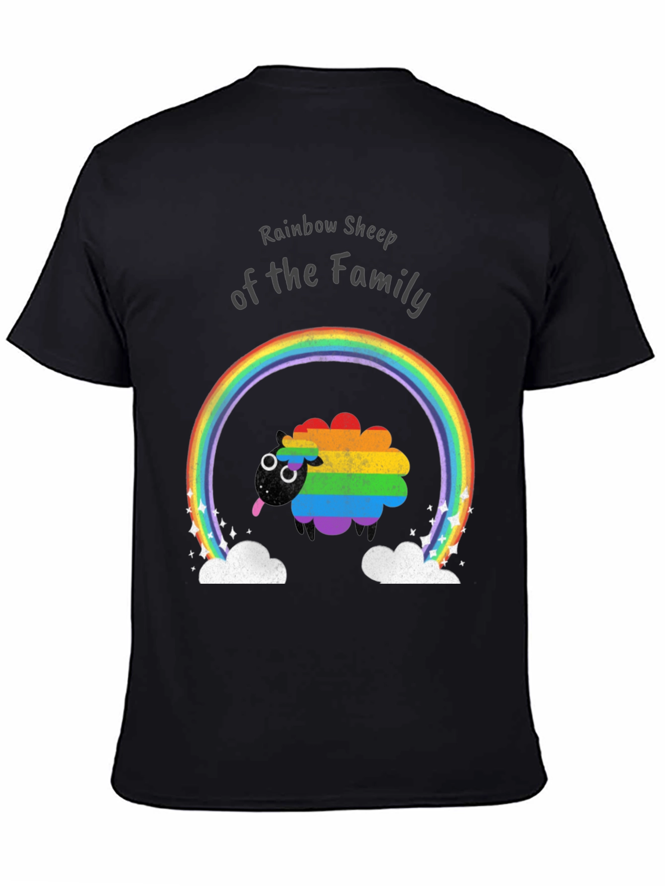 Rainbow Sheep Family Pride T-Shirt
