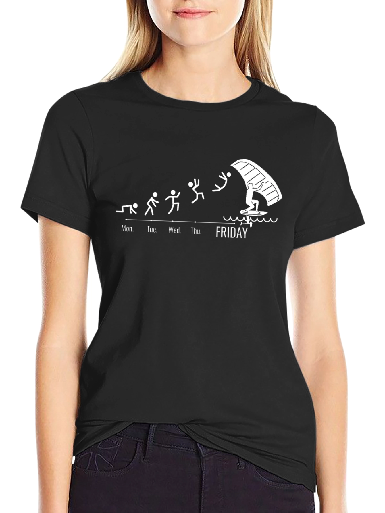 Friday Fun T-Shirt - Windsurfing Weekend Tee
