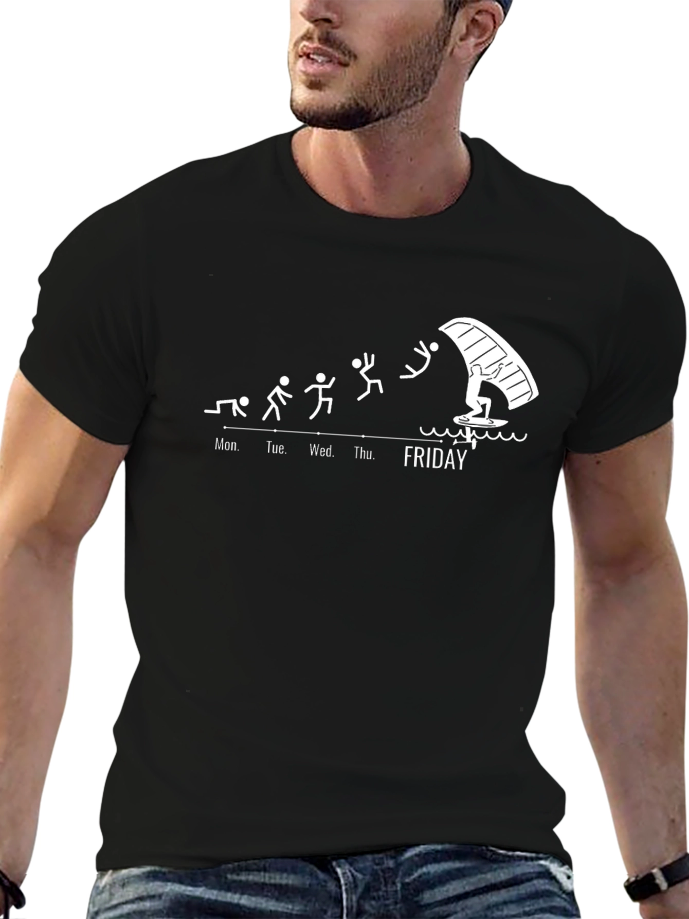 Friday Fun T-Shirt - Windsurfing Weekend Tee