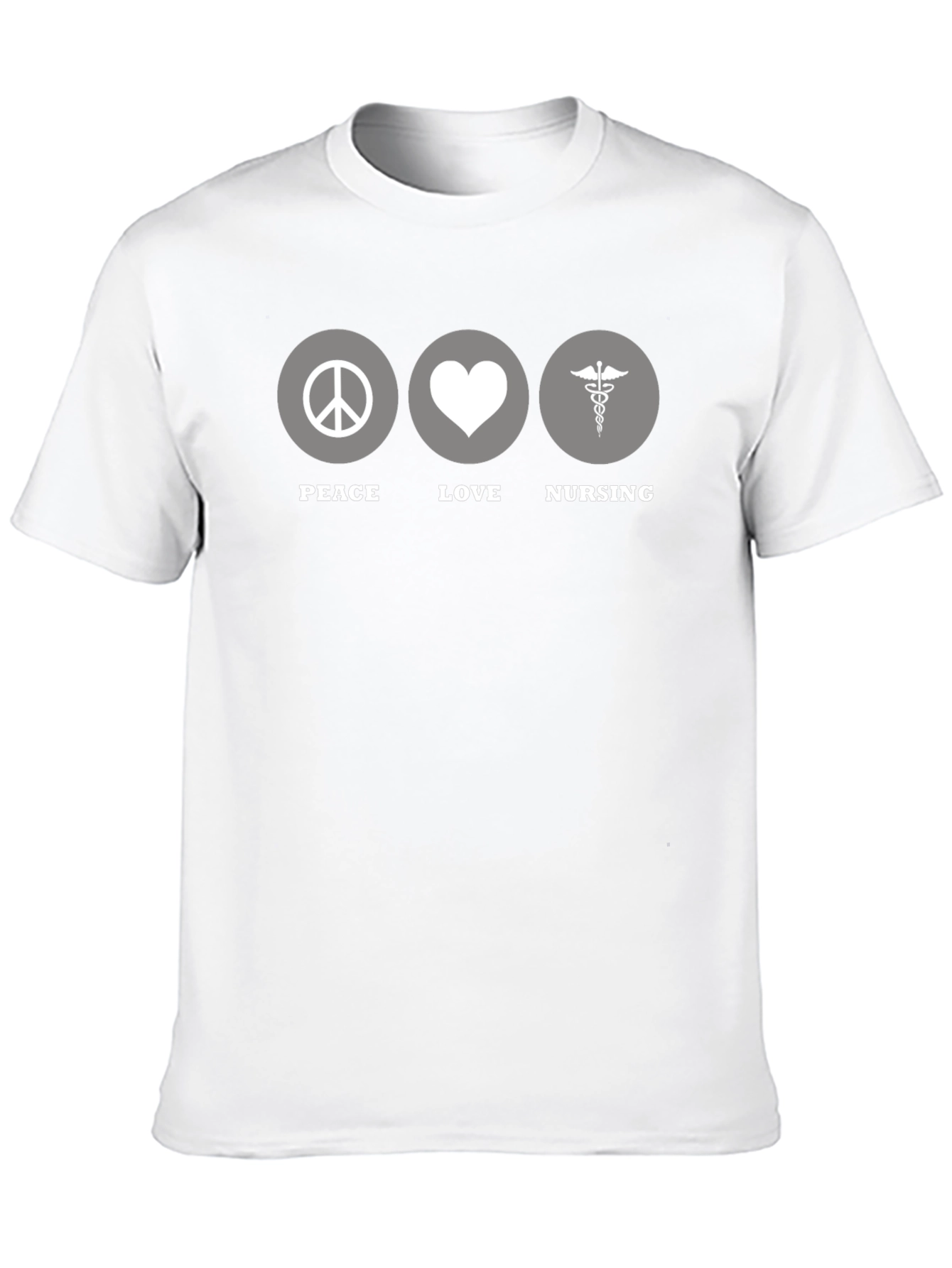 Peace Love Nursing T-Shirt - Unisex Healthcare Apparel