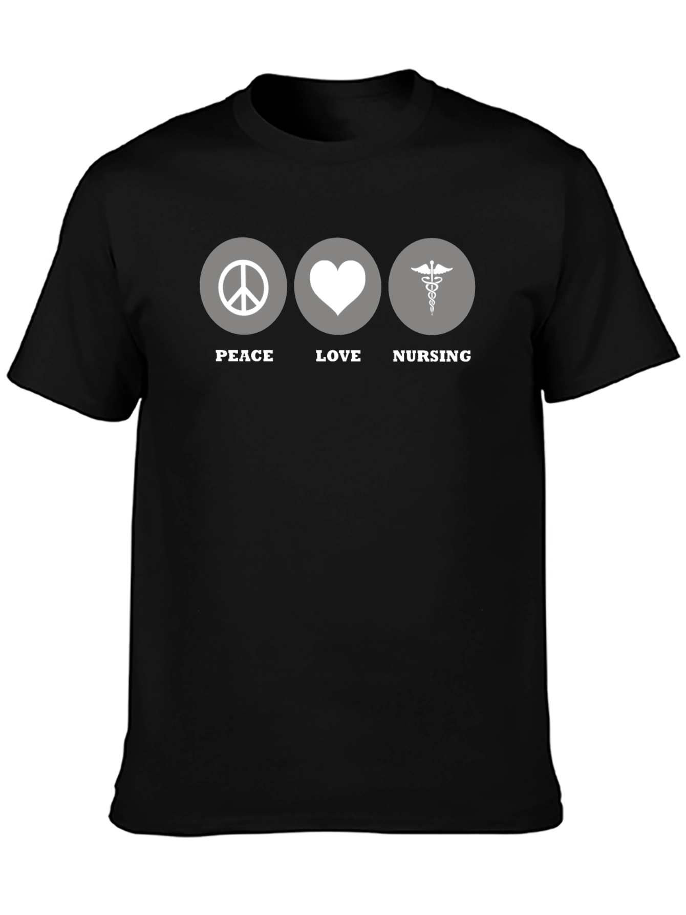 Peace Love Nursing T-Shirt - Unisex Healthcare Apparel