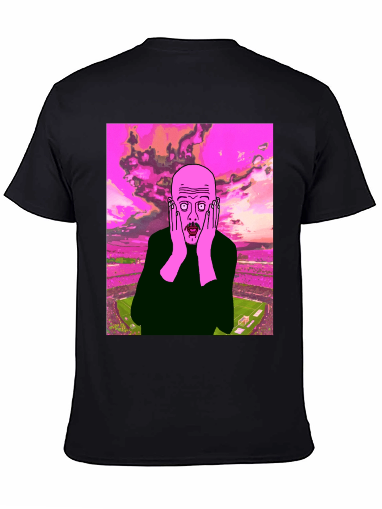 Surprised Guy Graphic Tee - Black
