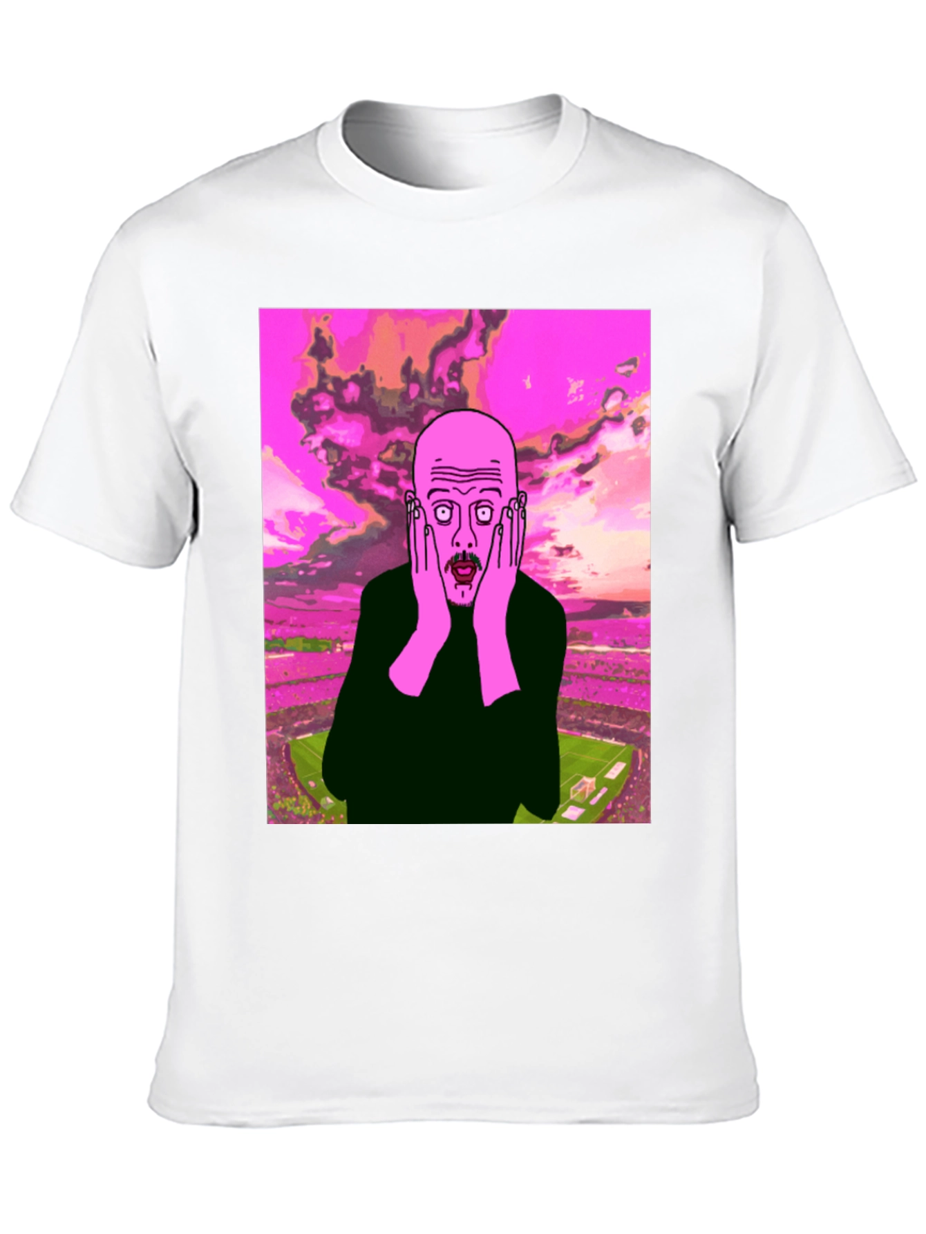 Surprised Guy Graphic Tee - Black