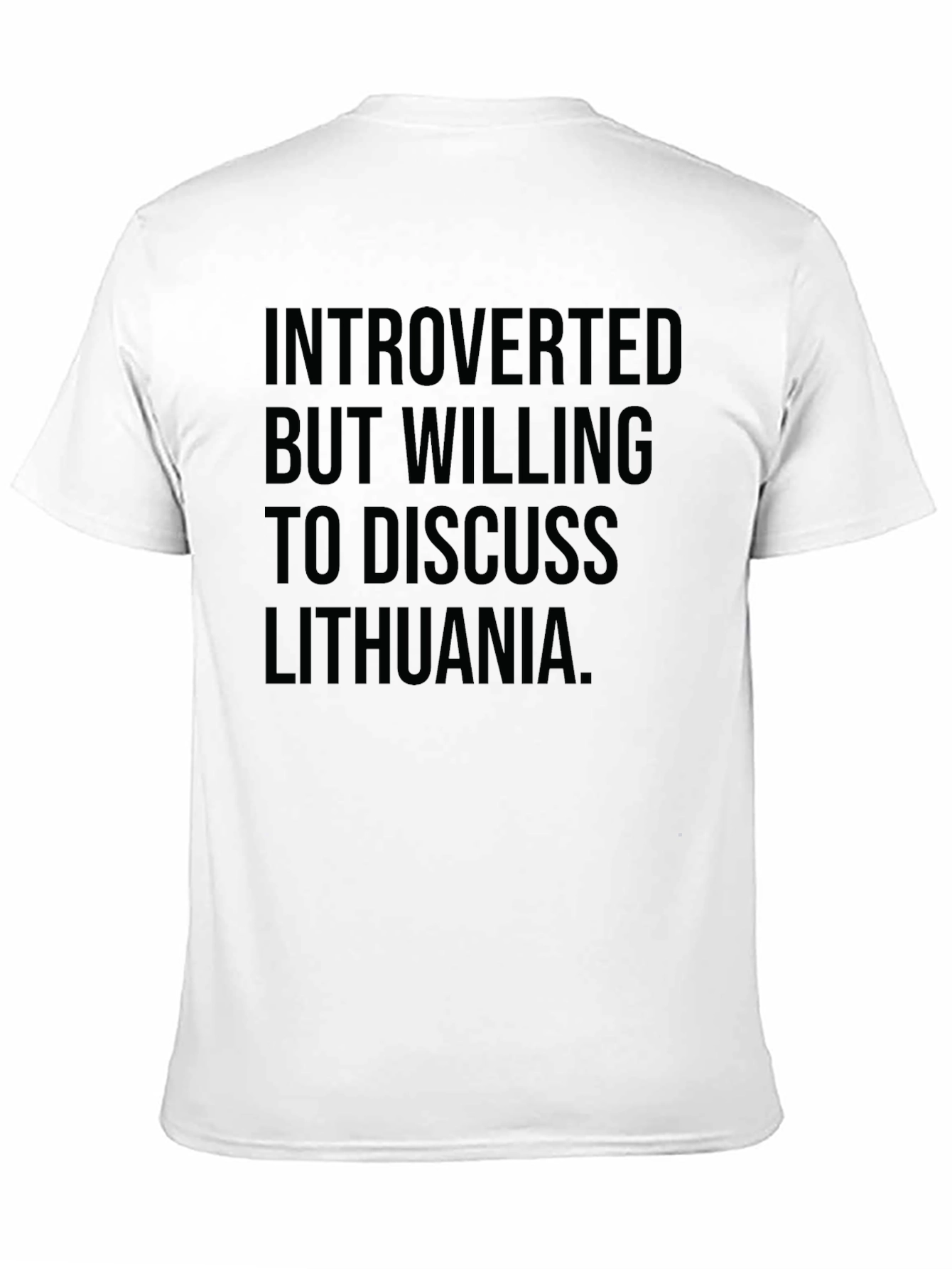 Introverted Lithuania Tee -  Funny Statement T-Shirt