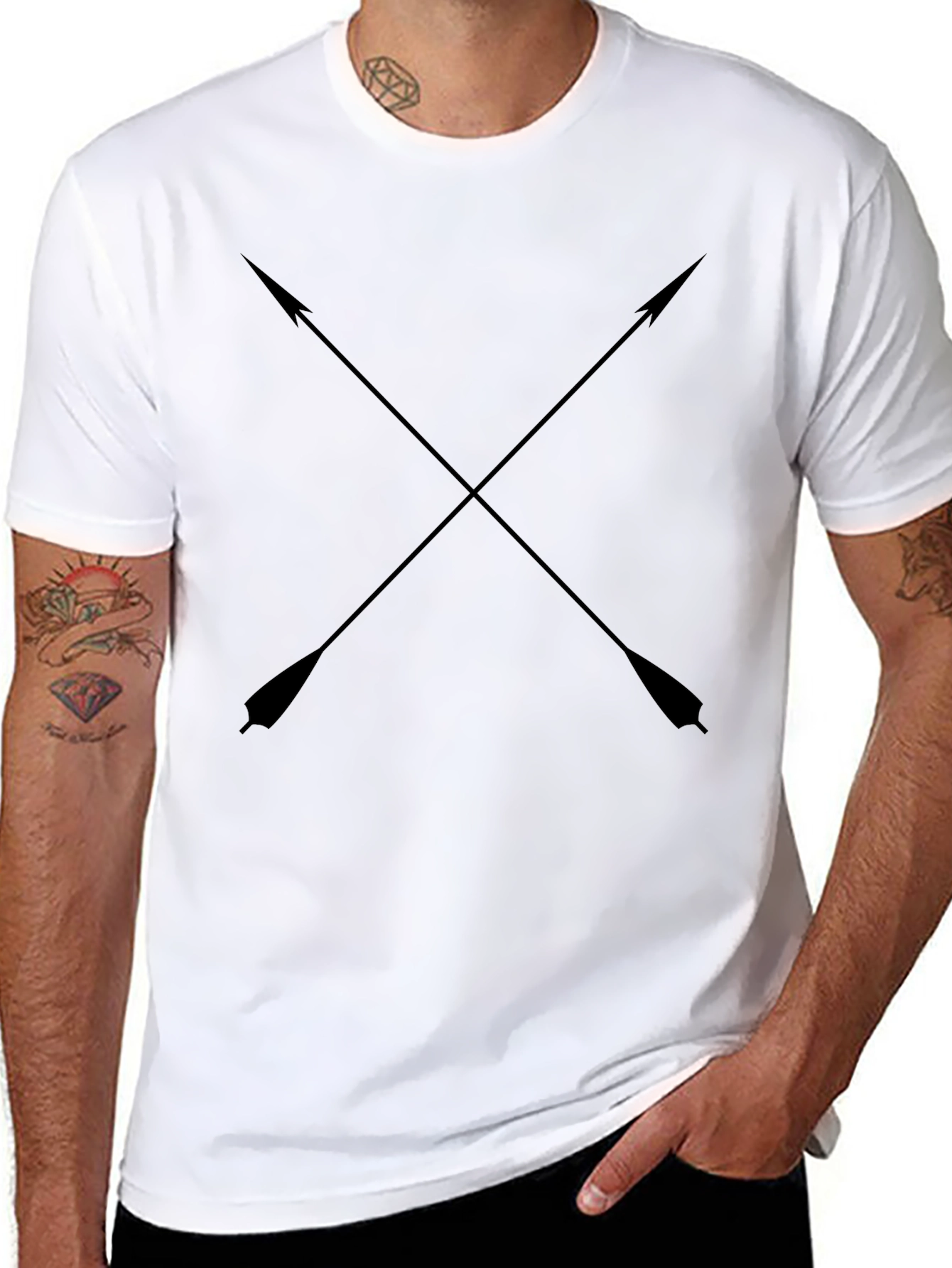 Black Arrow Cross T-Shirt
