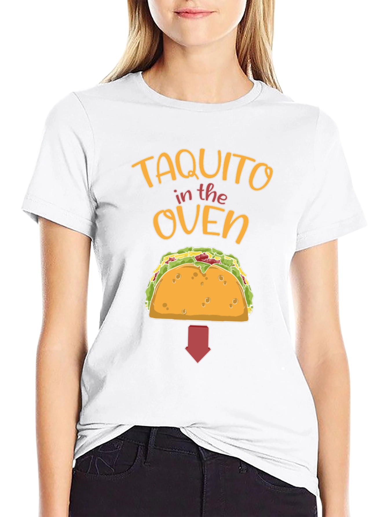 Taquito in the Oven Pregnancy Announcement T-Shirt