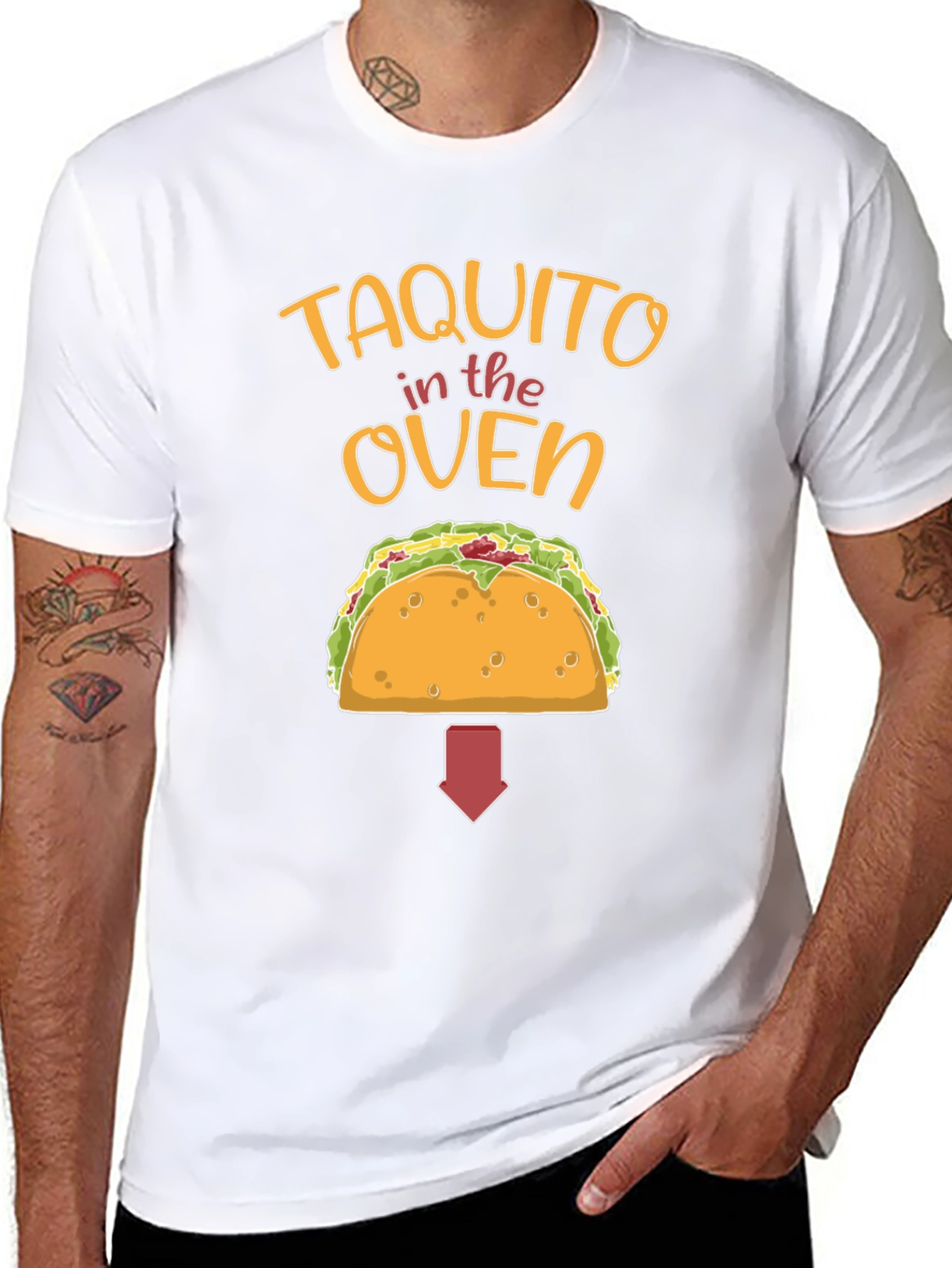 Taquito in the Oven Pregnancy Announcement T-Shirt