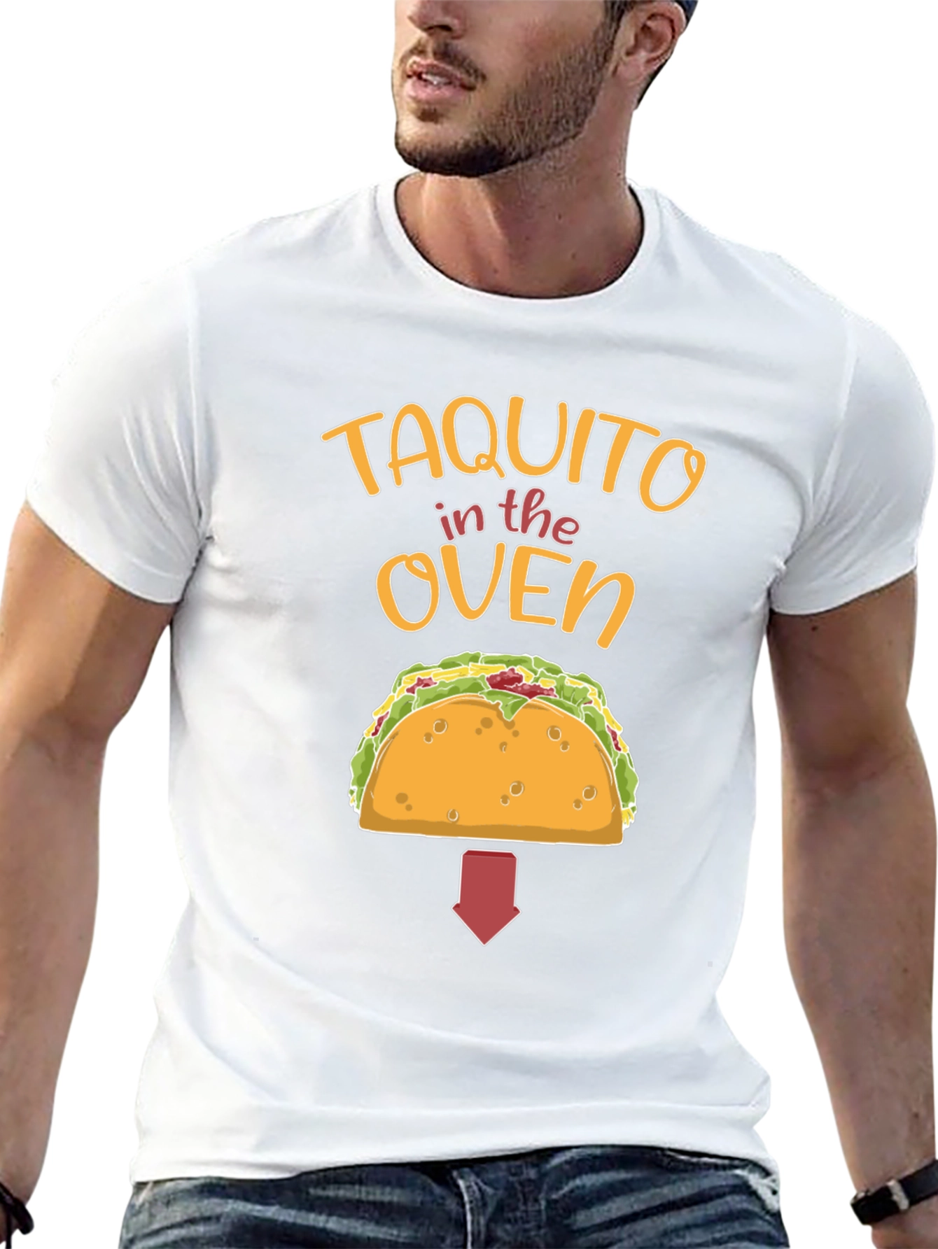 Taquito in the Oven Pregnancy Announcement T-Shirt