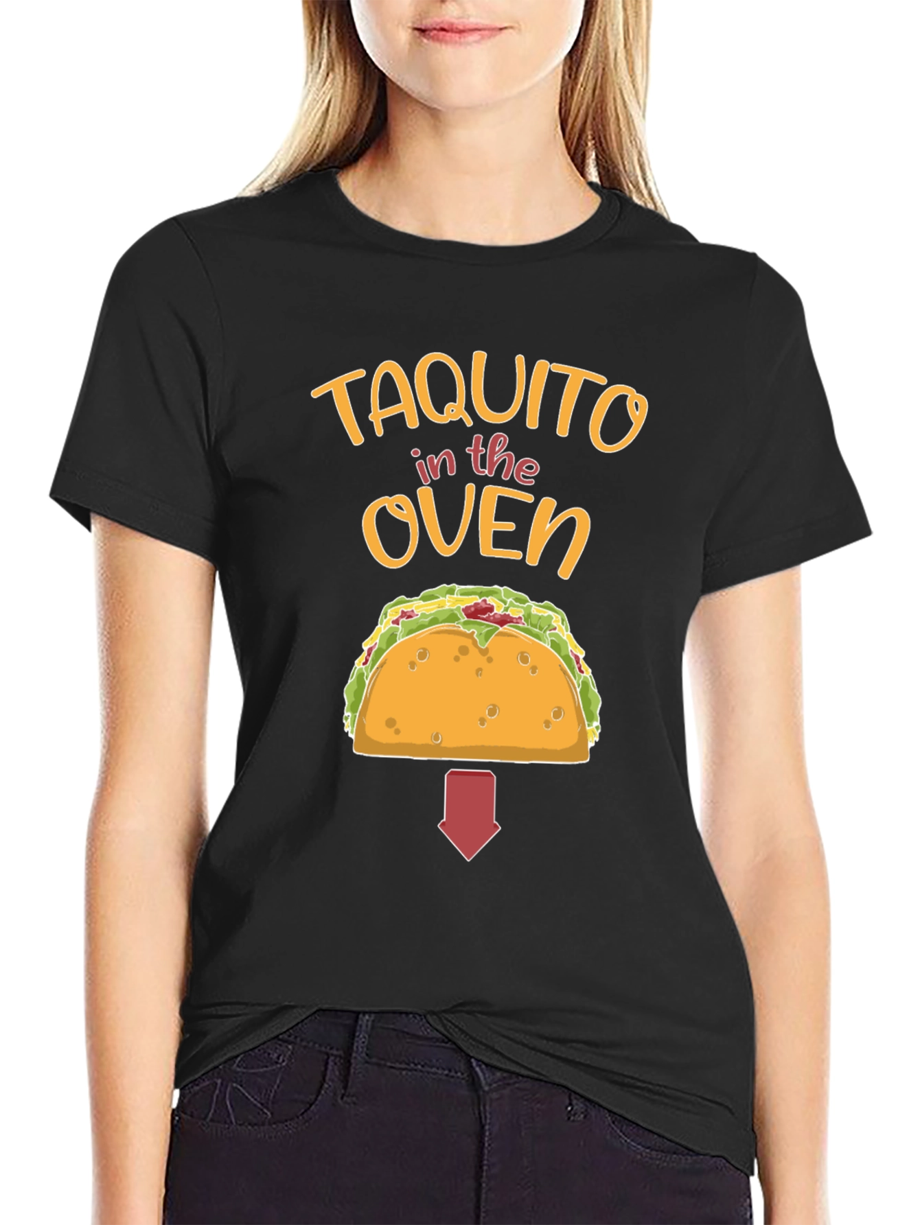 Taquito in the Oven Pregnancy Announcement T-Shirt
