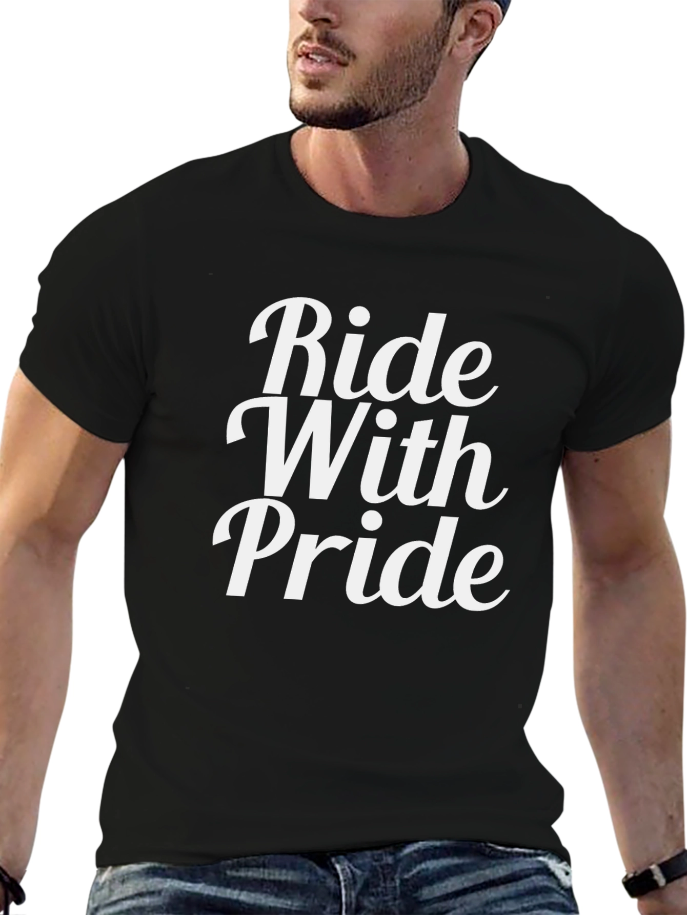 Ride With Pride Black T-Shirt