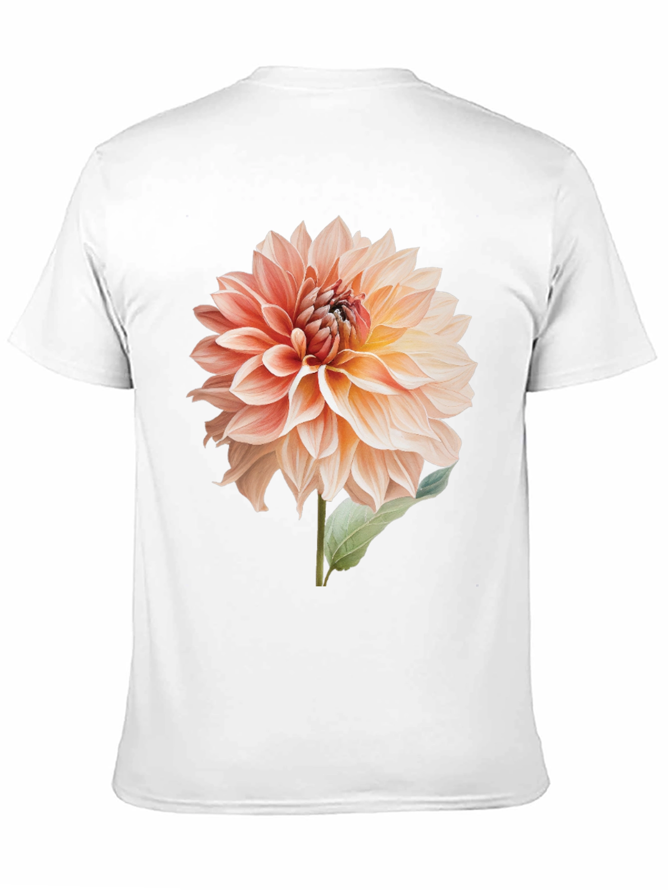 Floral Dahlia Graphic T-Shirt - Black