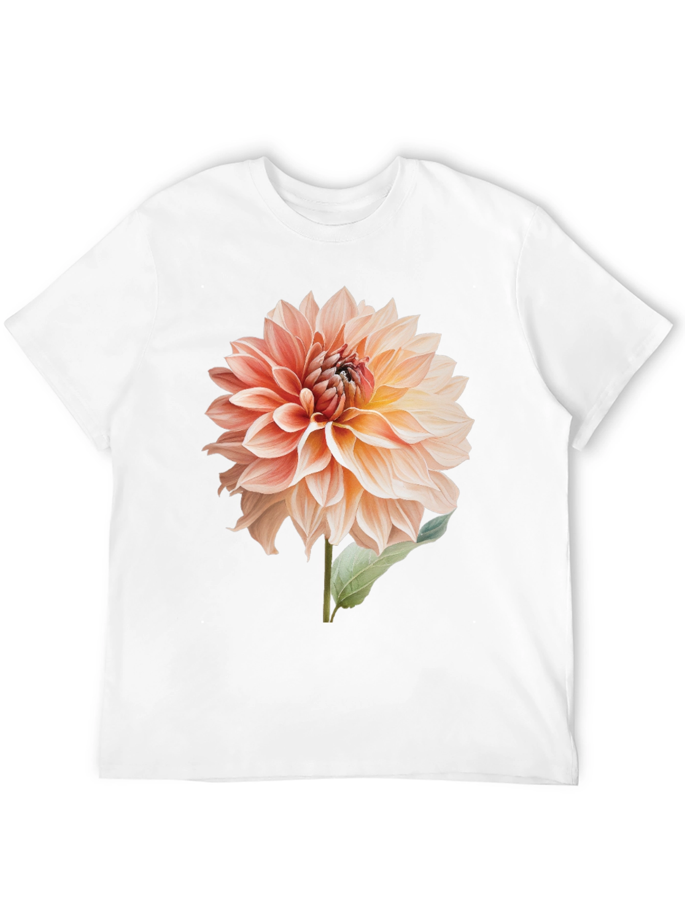 Floral Dahlia Graphic T-Shirt - Black
