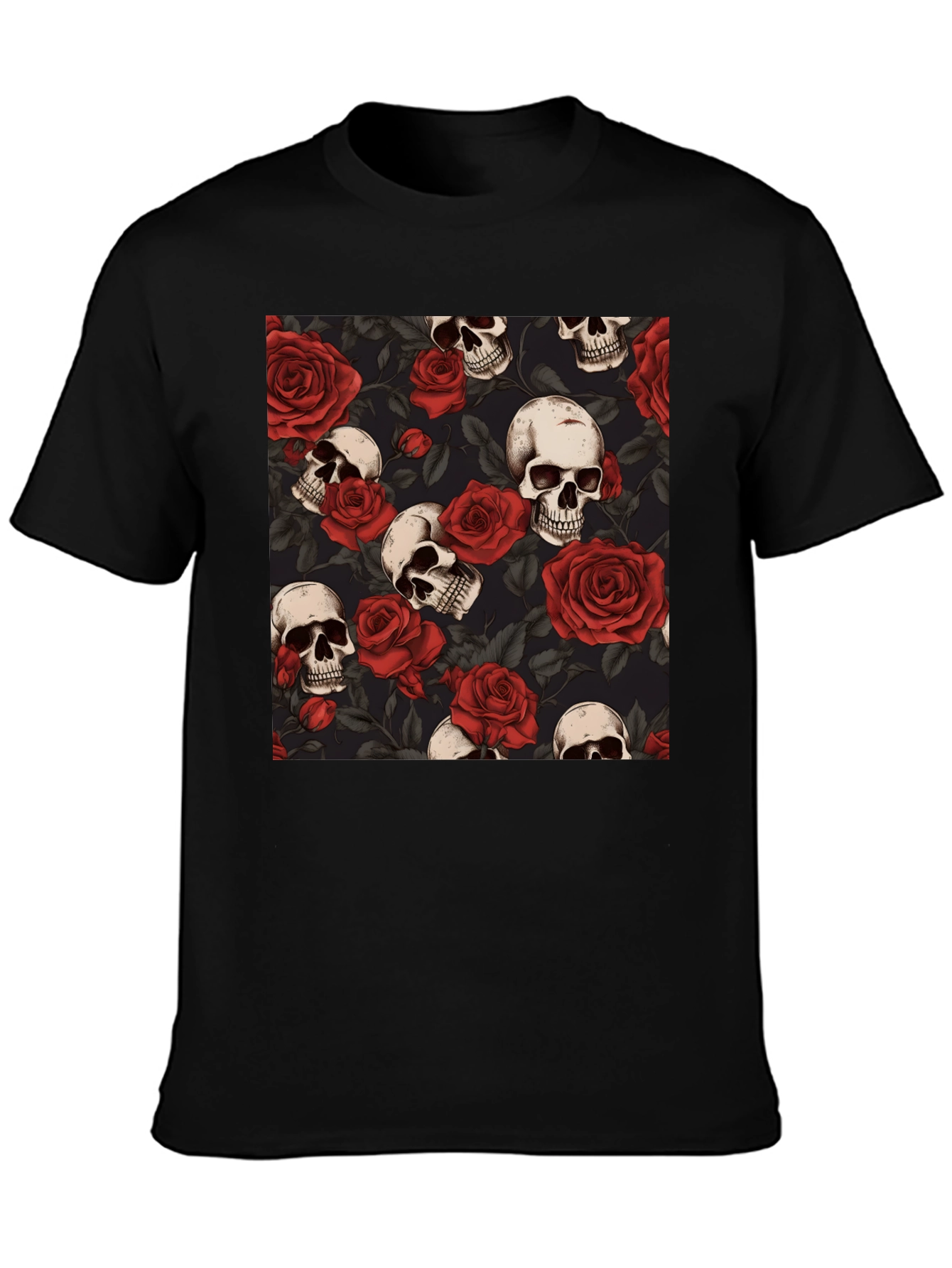 Skulls and Roses Graphic Tee