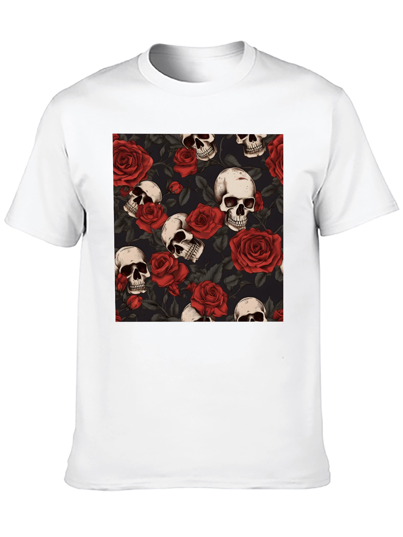 Skulls and Roses Graphic Tee