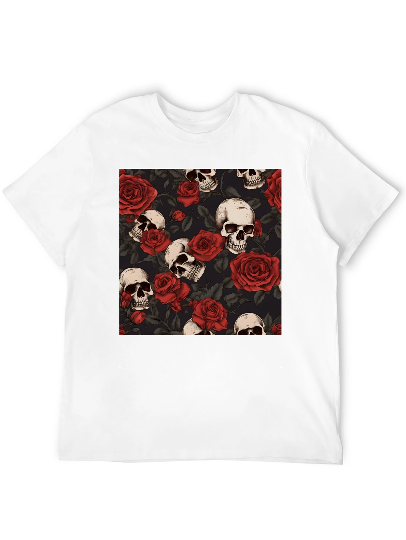 Skulls and Roses Graphic Tee