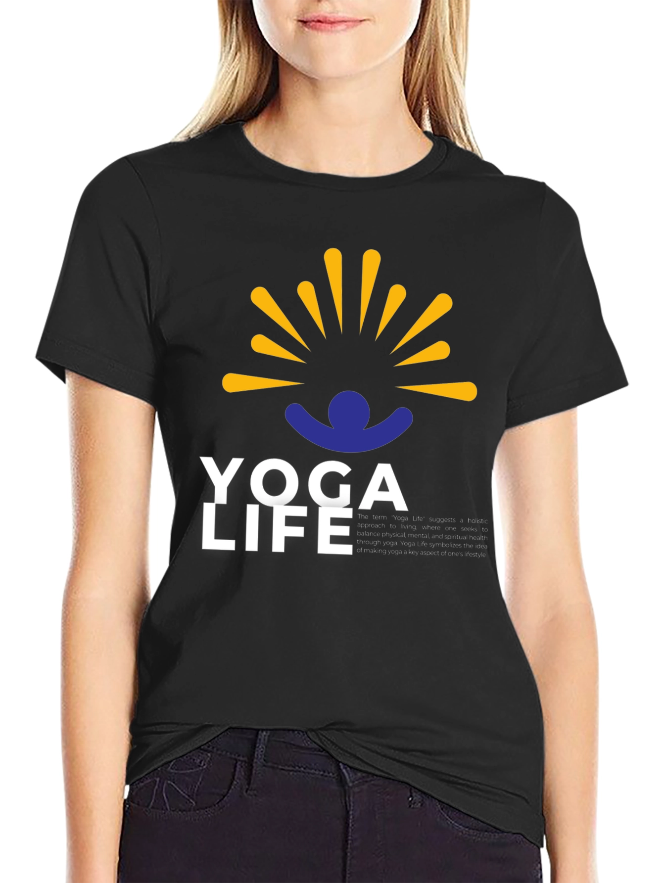 Yoga Life Graphic Tee - Relax & Recharge