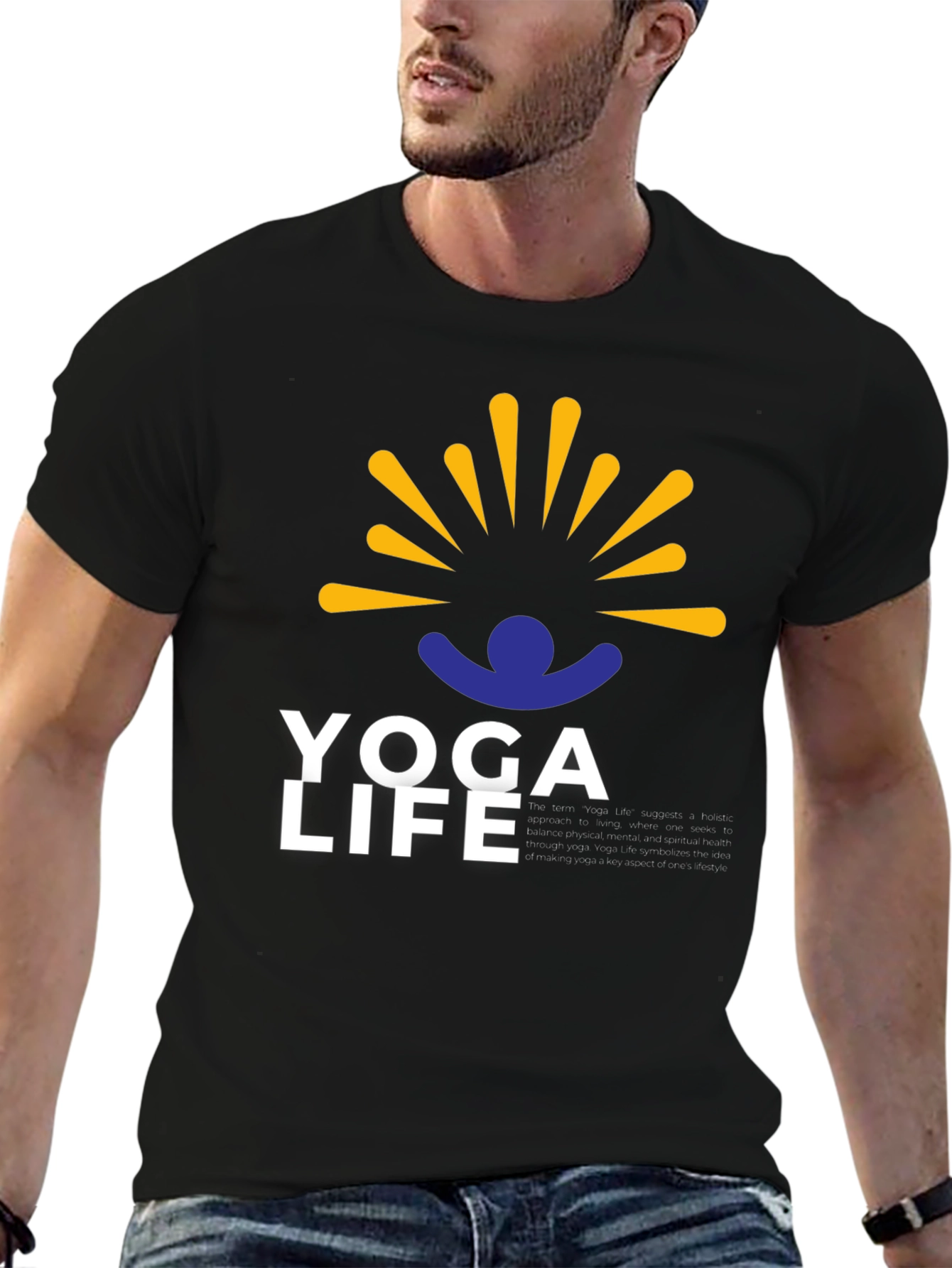 Yoga Life Graphic Tee - Relax & Recharge