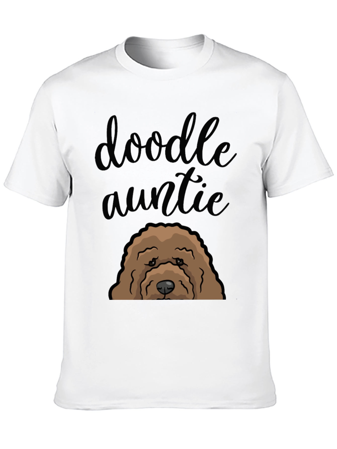 Doodle Auntie Dog Graphic T-Shirt