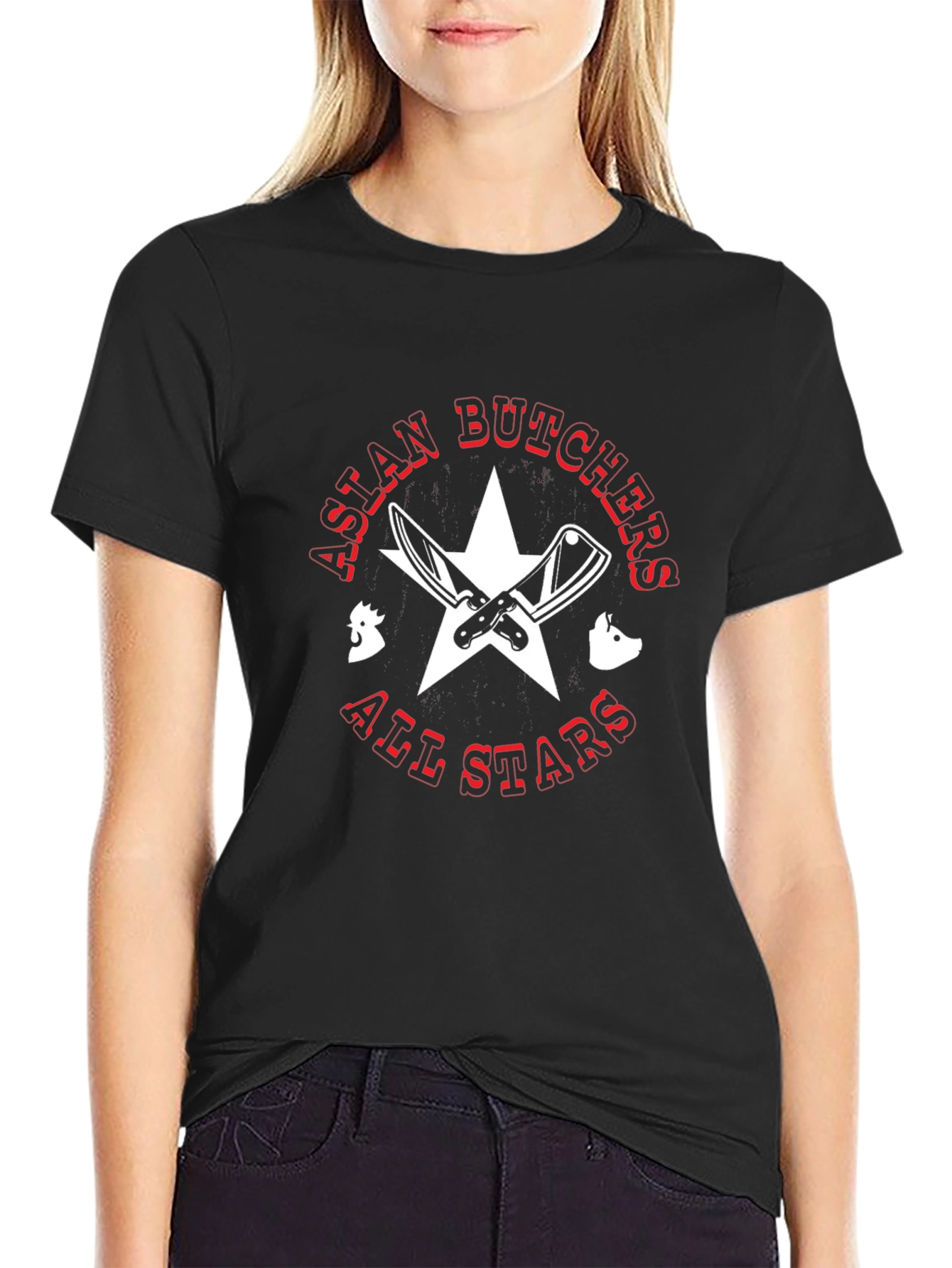 Asian Butchers All Stars Black T-Shirt