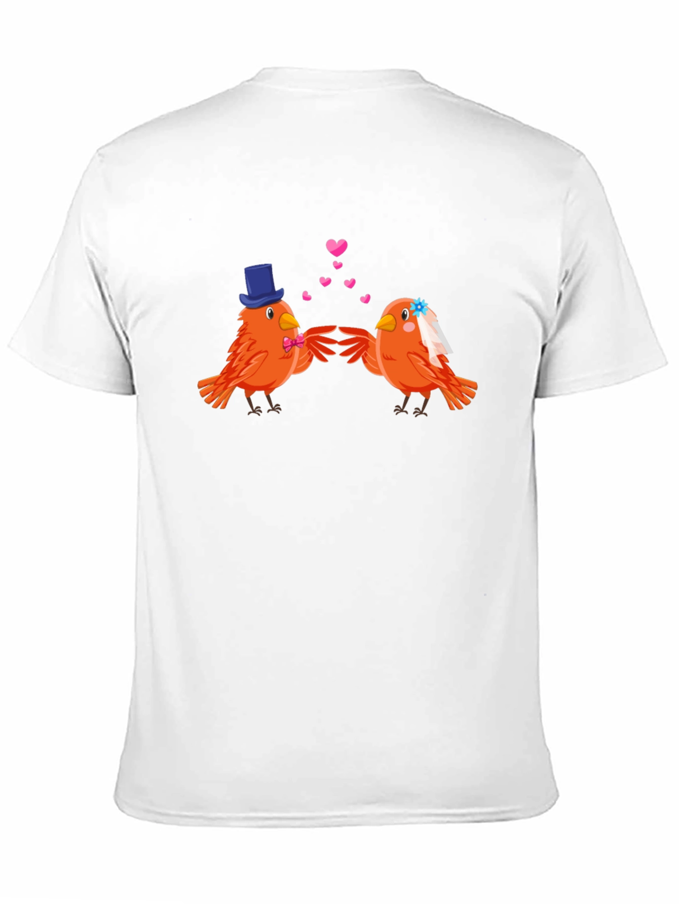 Love Birds Wedding T-Shirt - Cute Couple Tee