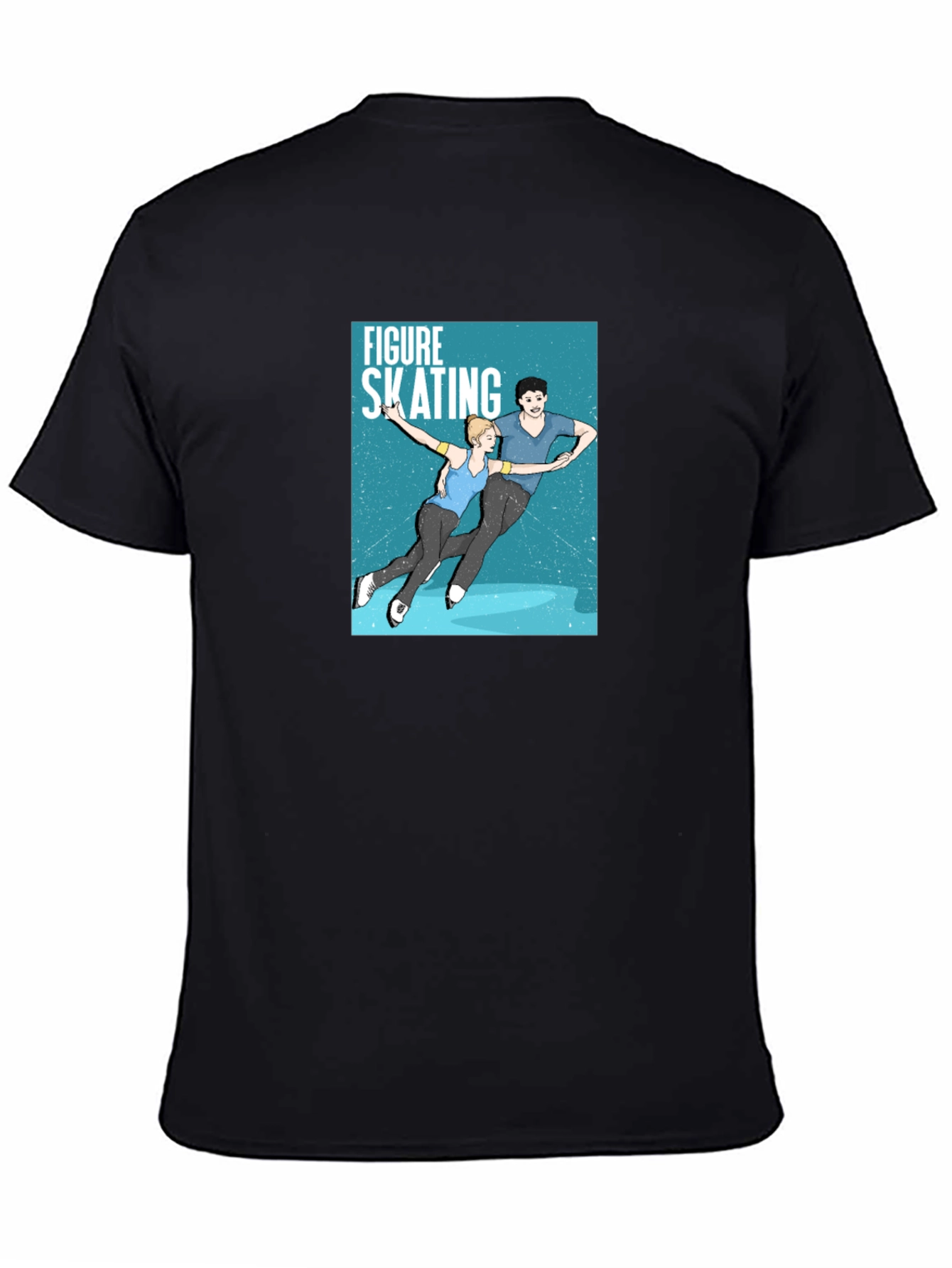 Figure Skating Graphic Tee - Black Unisex T-Shirt