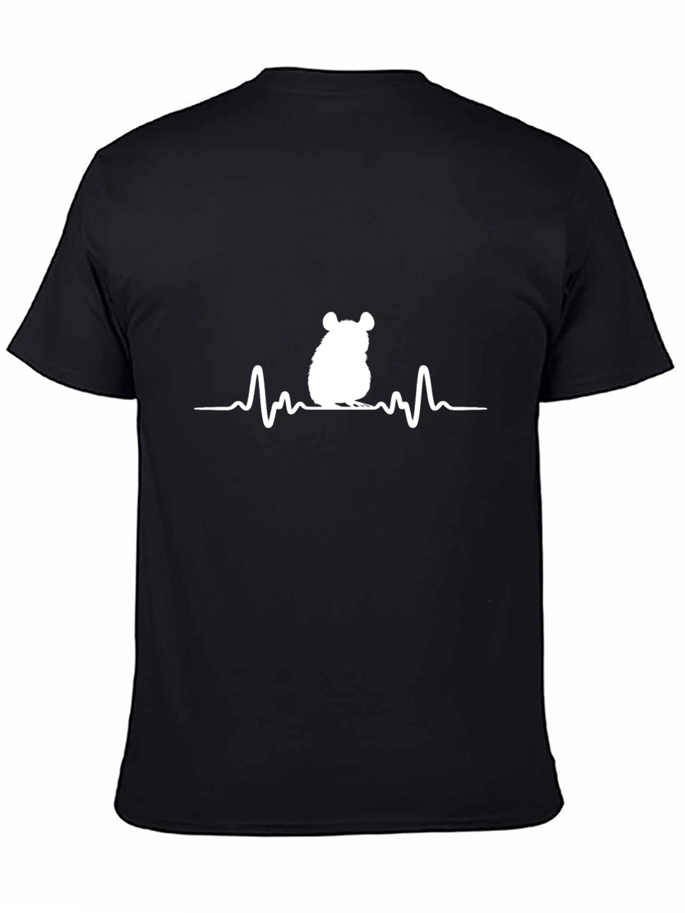 Chinchilla Heartbeat Graphic Tee - Black