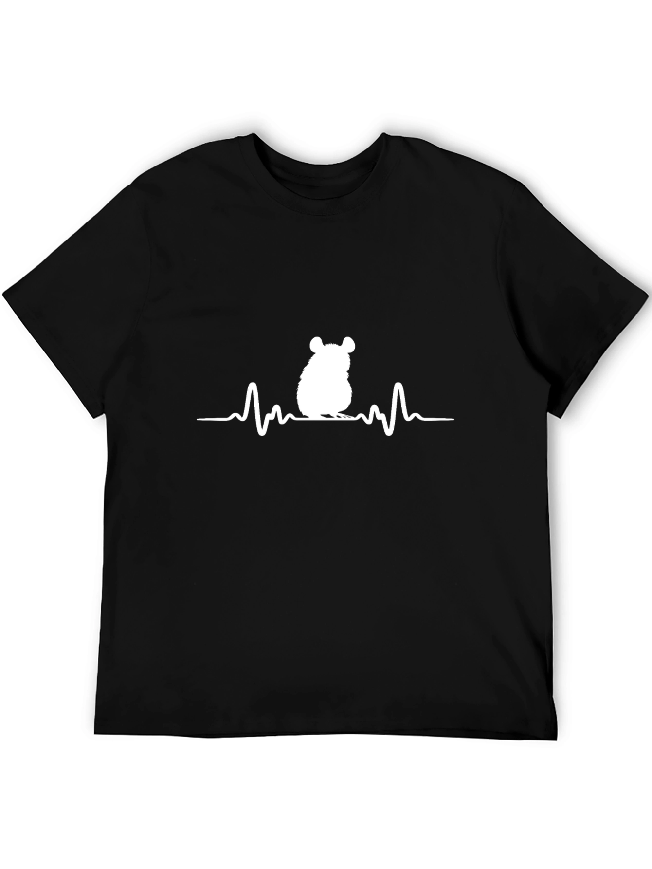 Chinchilla Heartbeat Graphic Tee - Black