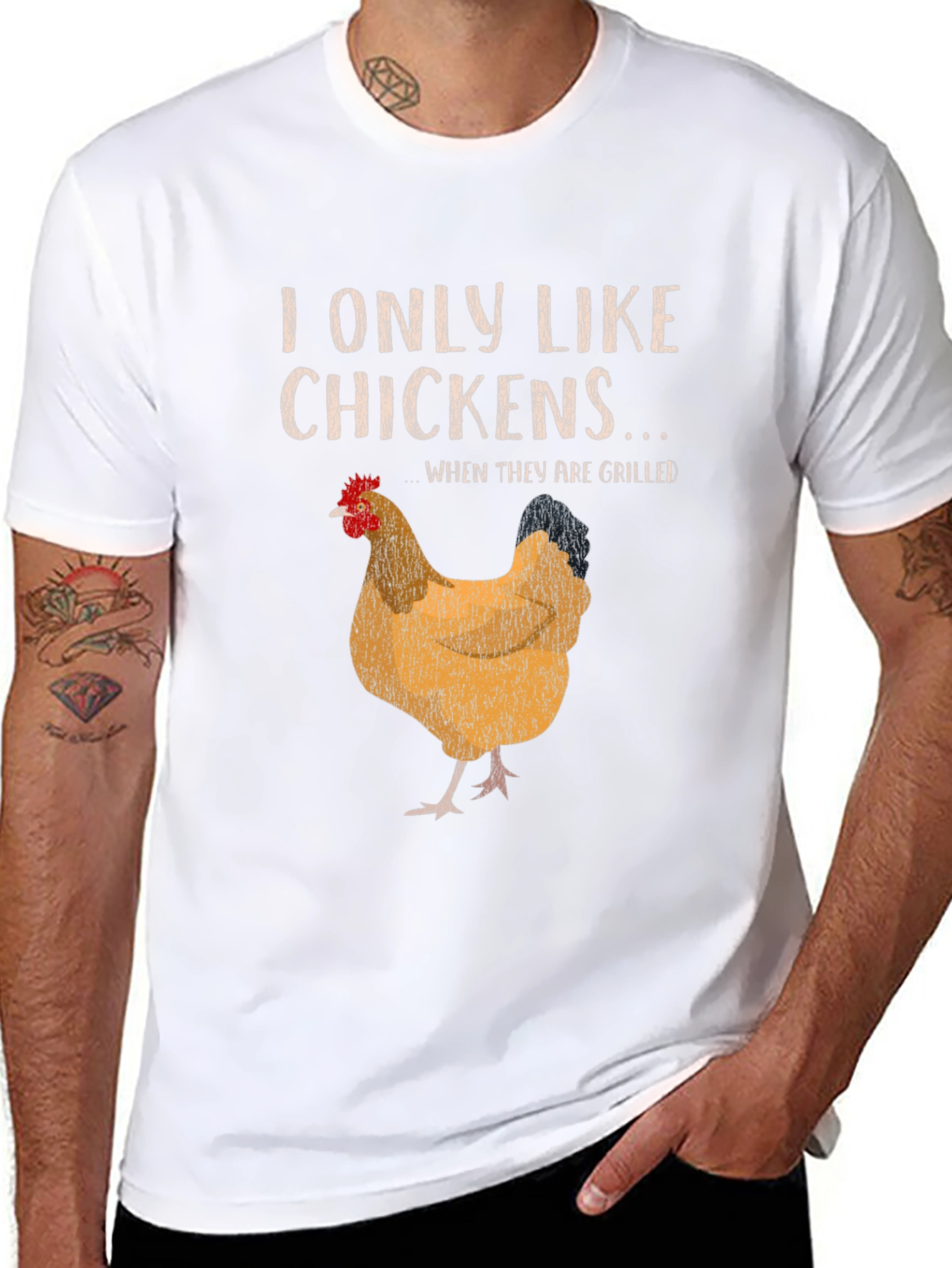 Funny Grilled Chicken Lover T-Shirt